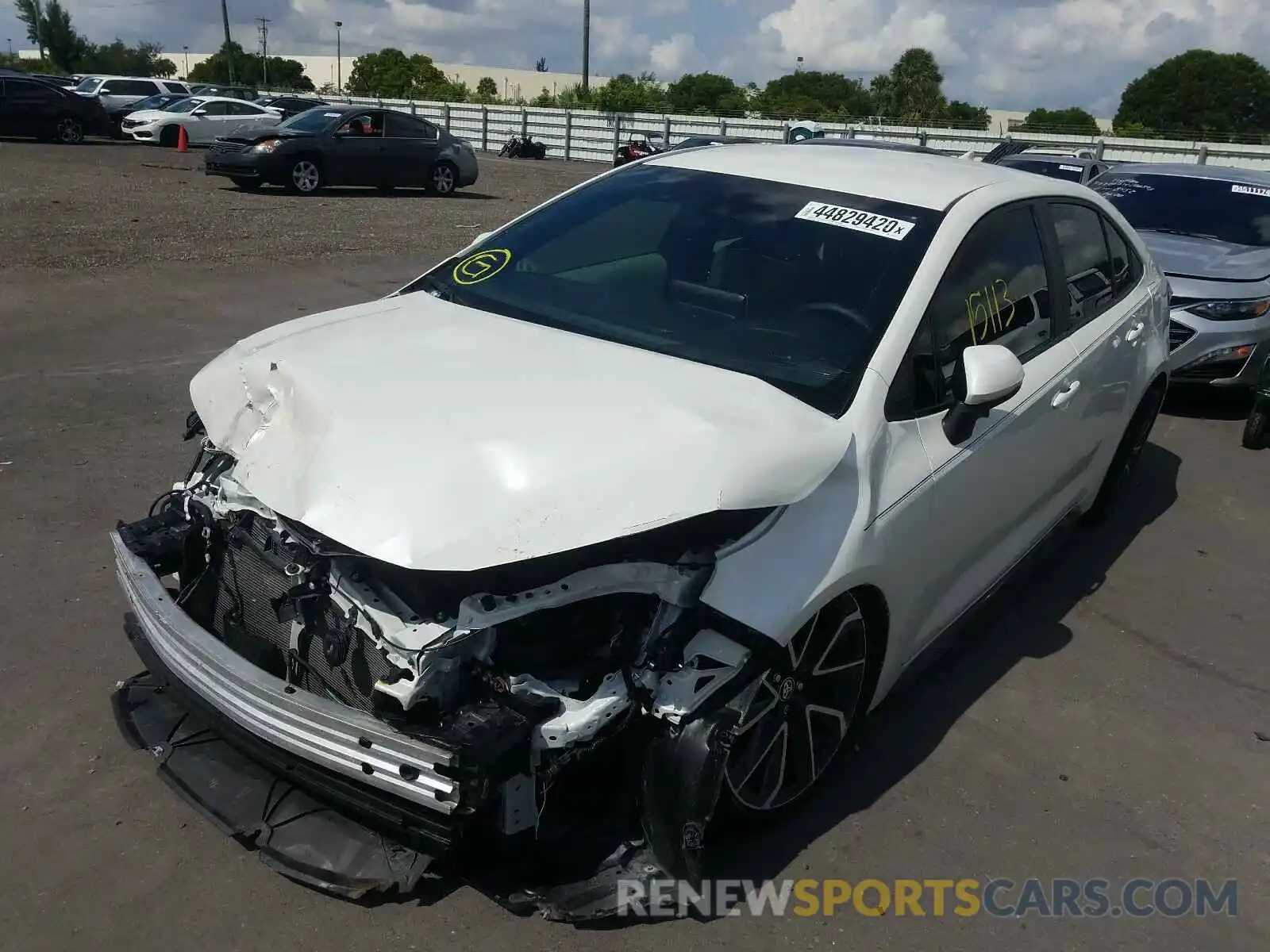 2 Photograph of a damaged car JTDS4RCE2LJ017812 TOYOTA COROLLA 2020