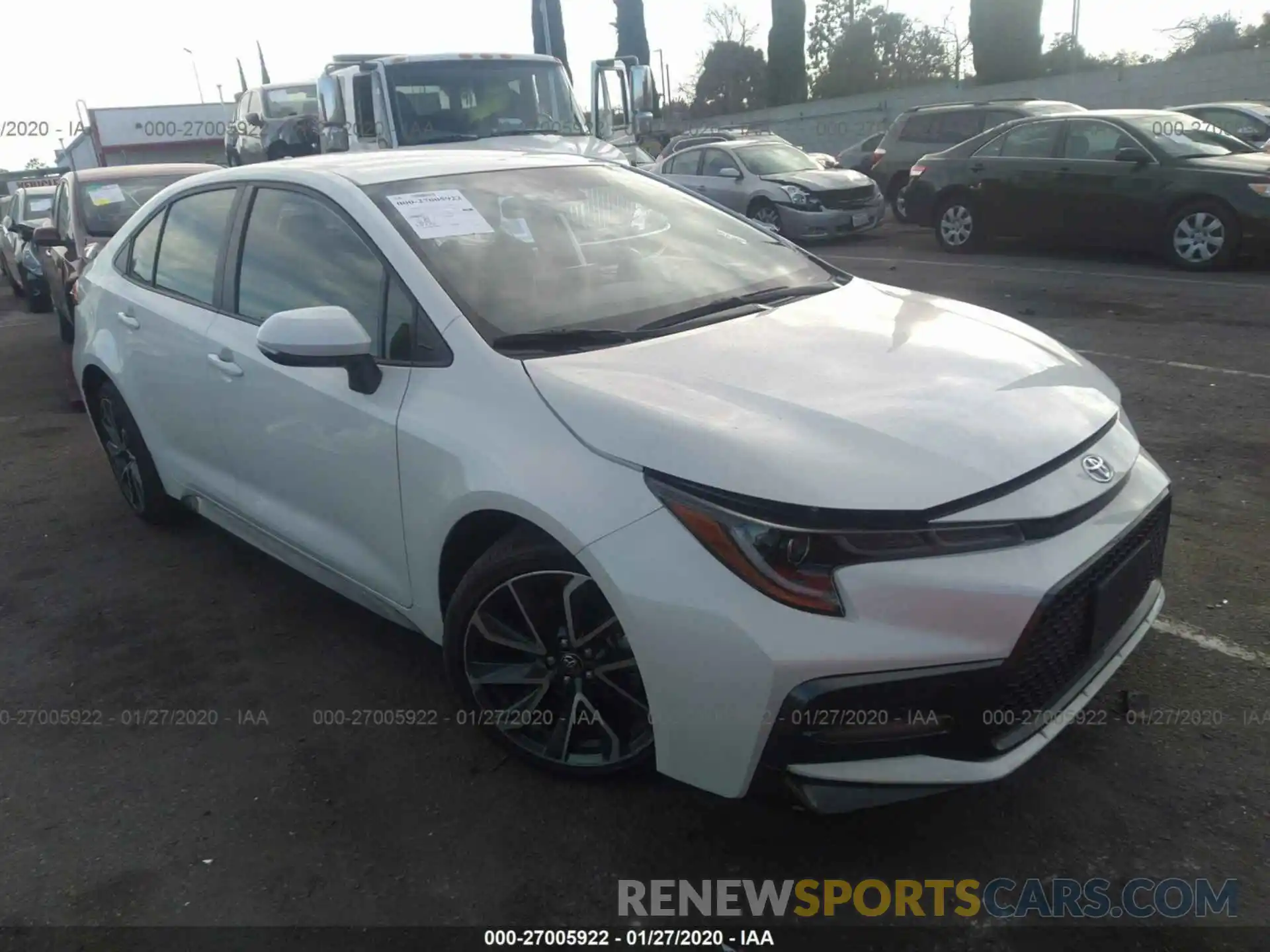 1 Photograph of a damaged car JTDS4RCE2LJ017843 TOYOTA COROLLA 2020