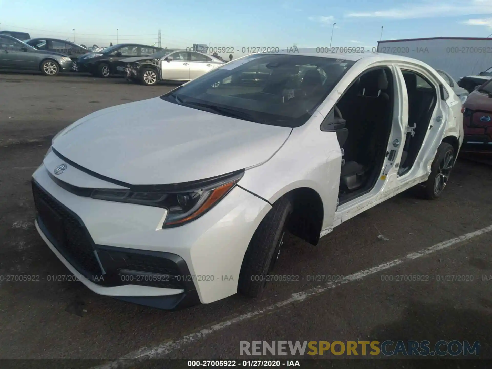 2 Photograph of a damaged car JTDS4RCE2LJ017843 TOYOTA COROLLA 2020