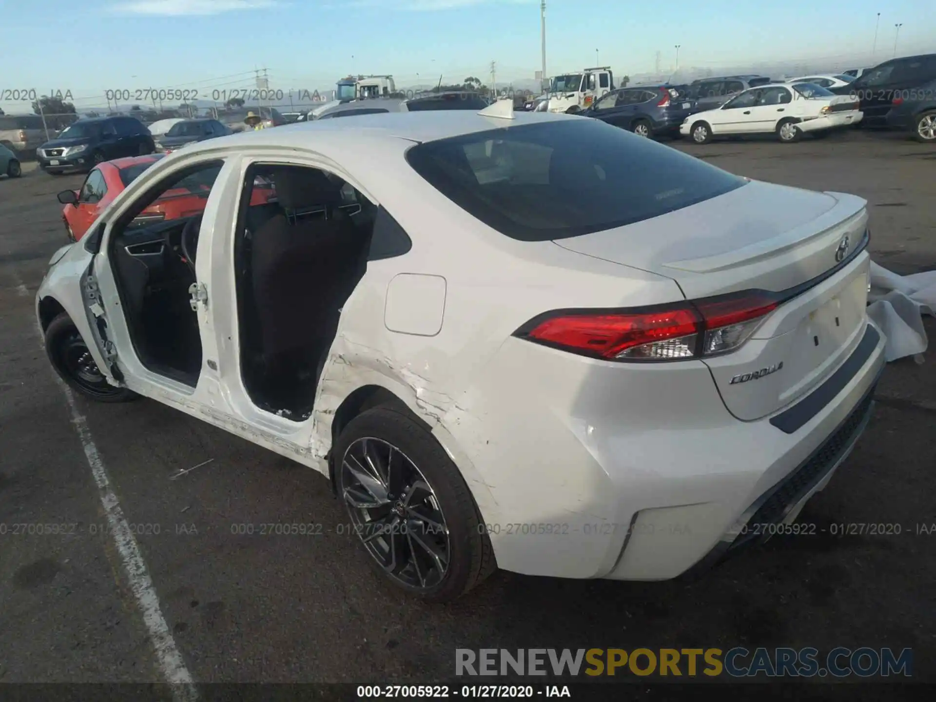 3 Photograph of a damaged car JTDS4RCE2LJ017843 TOYOTA COROLLA 2020