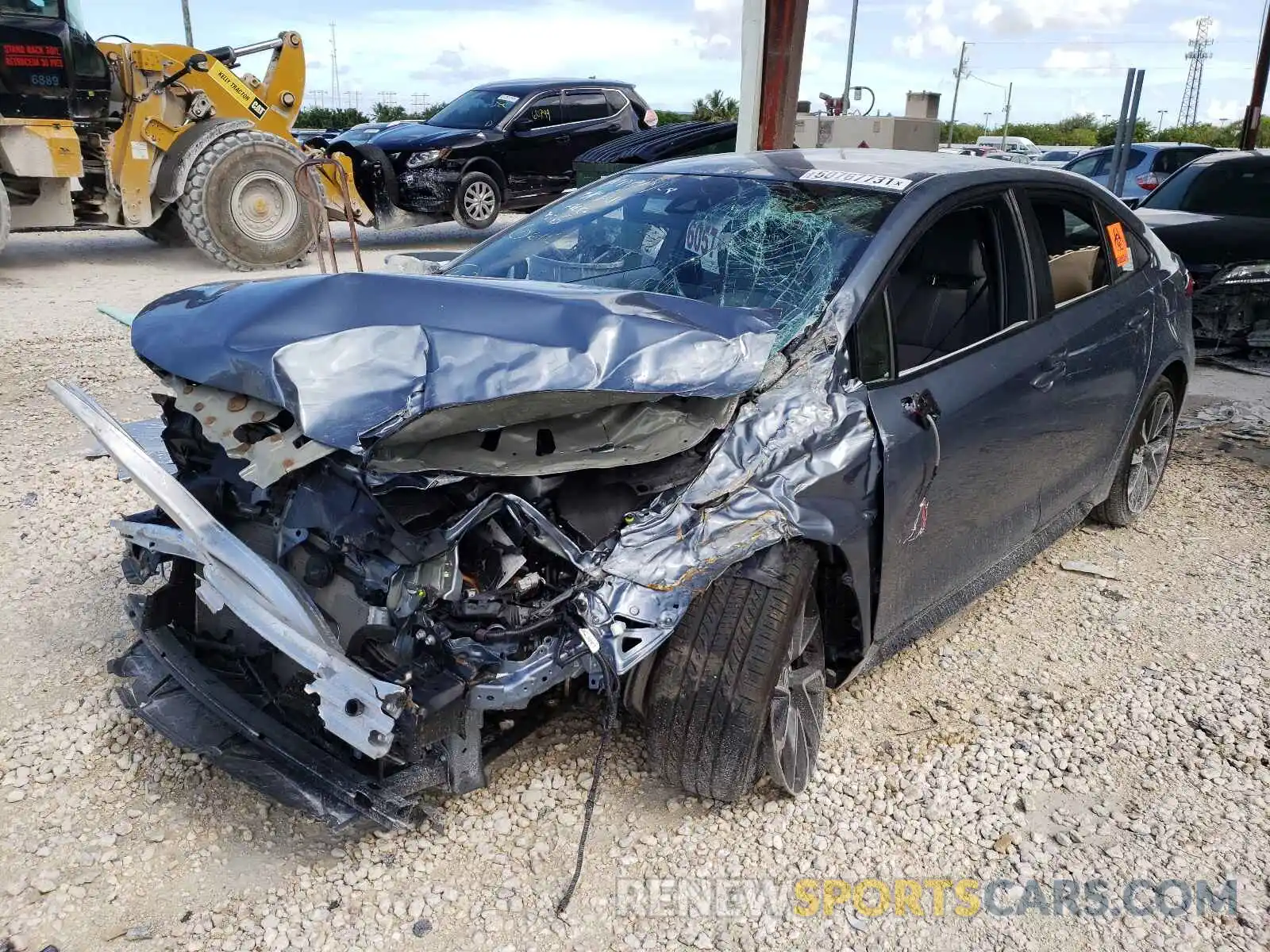 2 Photograph of a damaged car JTDS4RCE2LJ018197 TOYOTA COROLLA 2020