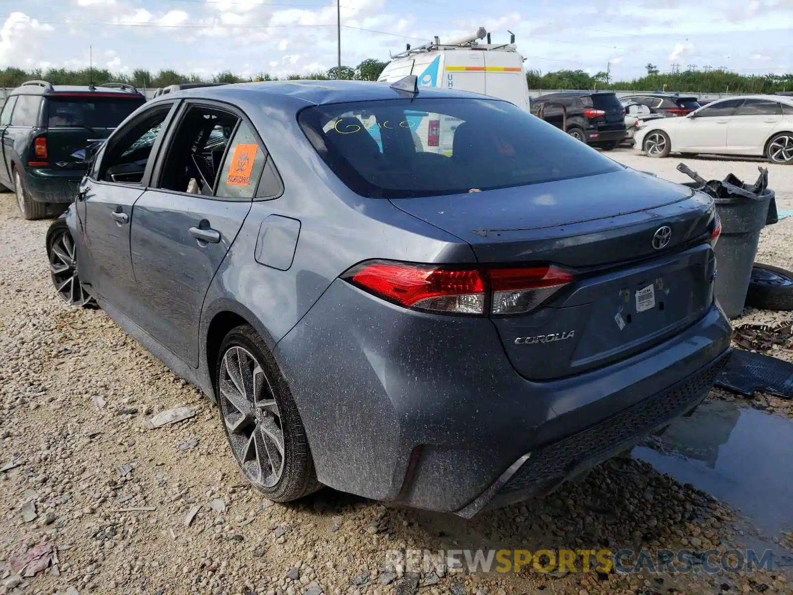 3 Photograph of a damaged car JTDS4RCE2LJ018197 TOYOTA COROLLA 2020