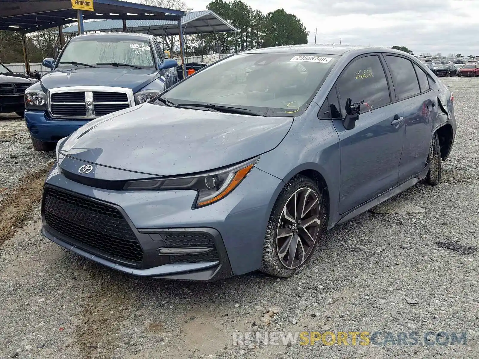 2 Photograph of a damaged car JTDS4RCE2LJ018572 TOYOTA COROLLA 2020