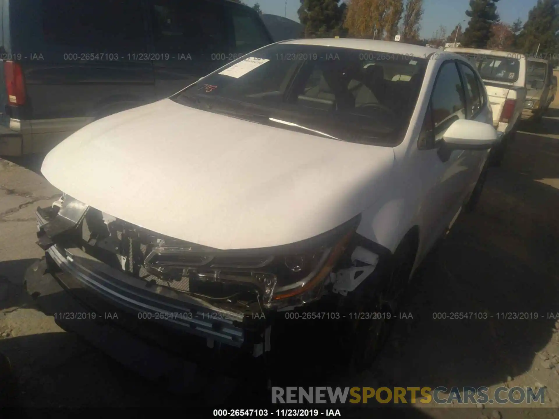 2 Photograph of a damaged car JTDS4RCE2LJ019172 TOYOTA COROLLA 2020