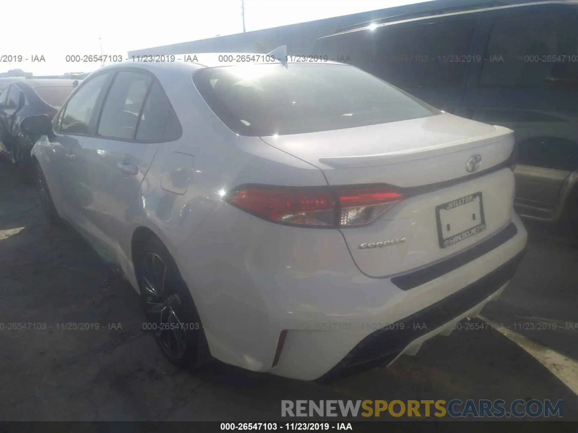 3 Photograph of a damaged car JTDS4RCE2LJ019172 TOYOTA COROLLA 2020