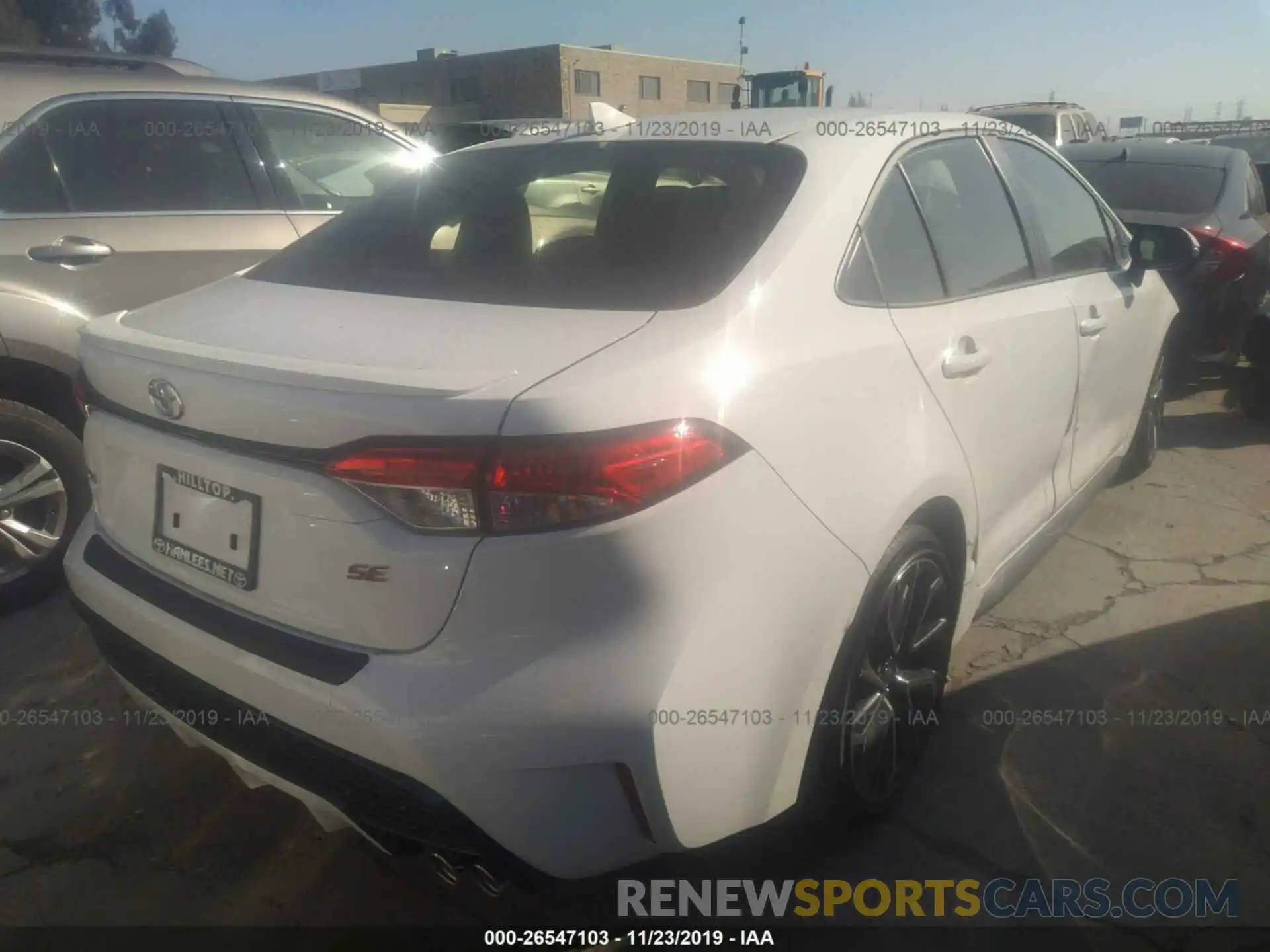 4 Photograph of a damaged car JTDS4RCE2LJ019172 TOYOTA COROLLA 2020