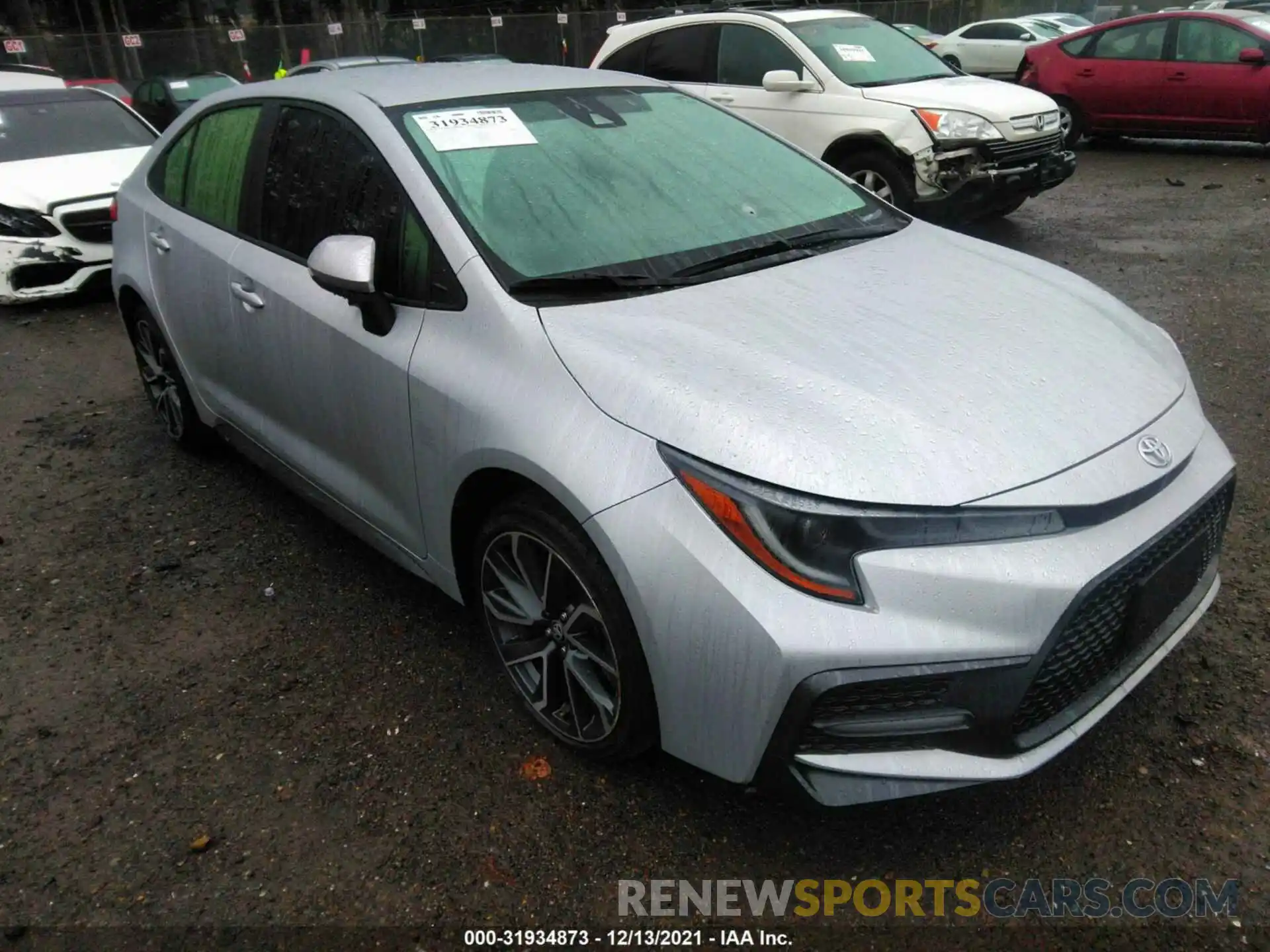 1 Photograph of a damaged car JTDS4RCE2LJ019317 TOYOTA COROLLA 2020