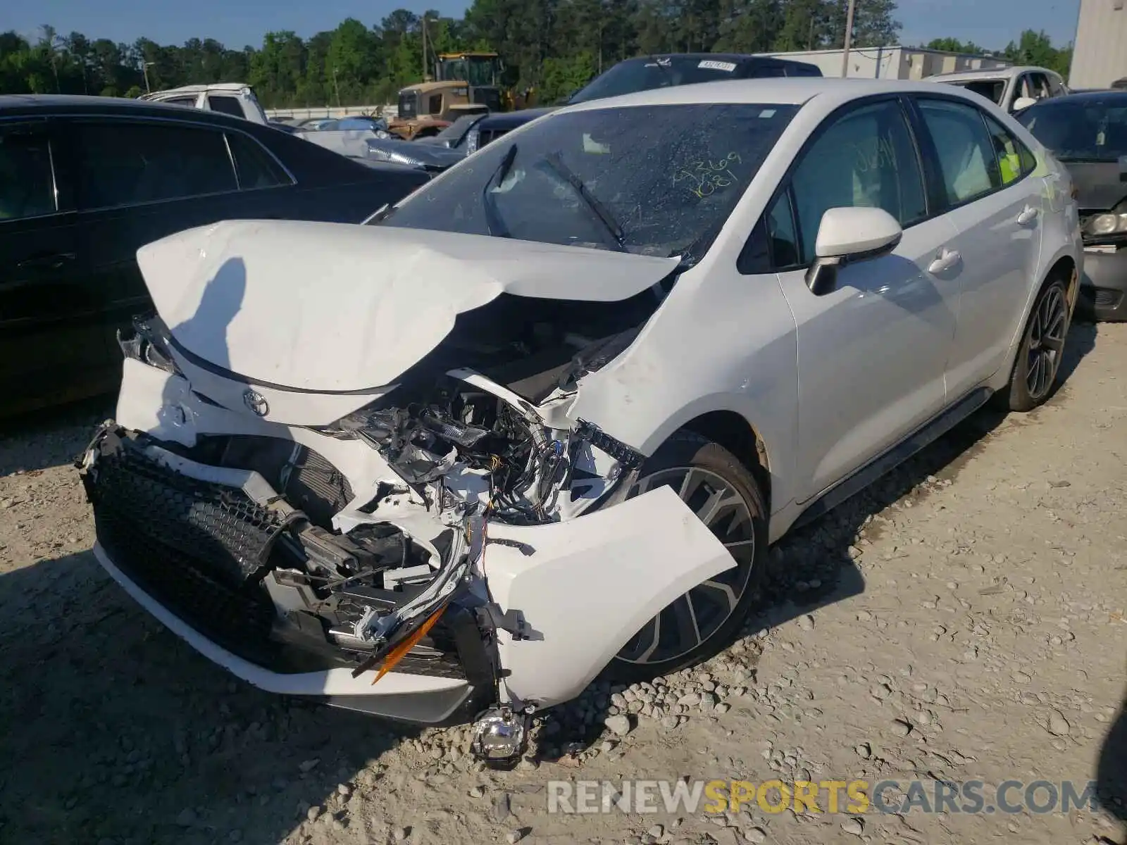 2 Photograph of a damaged car JTDS4RCE2LJ019544 TOYOTA COROLLA 2020