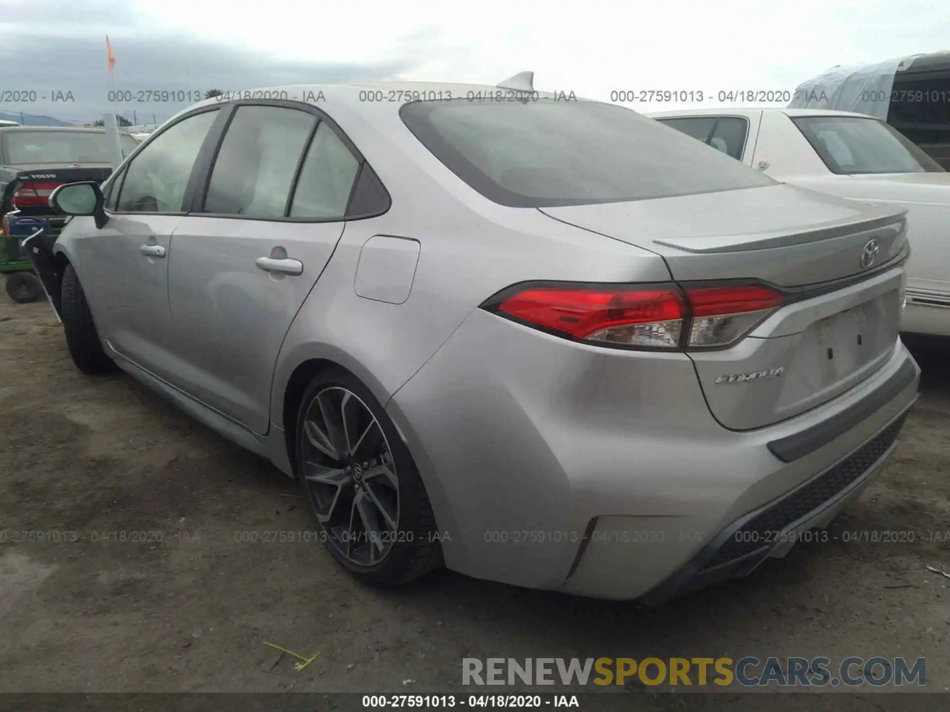 3 Photograph of a damaged car JTDS4RCE2LJ019723 TOYOTA COROLLA 2020