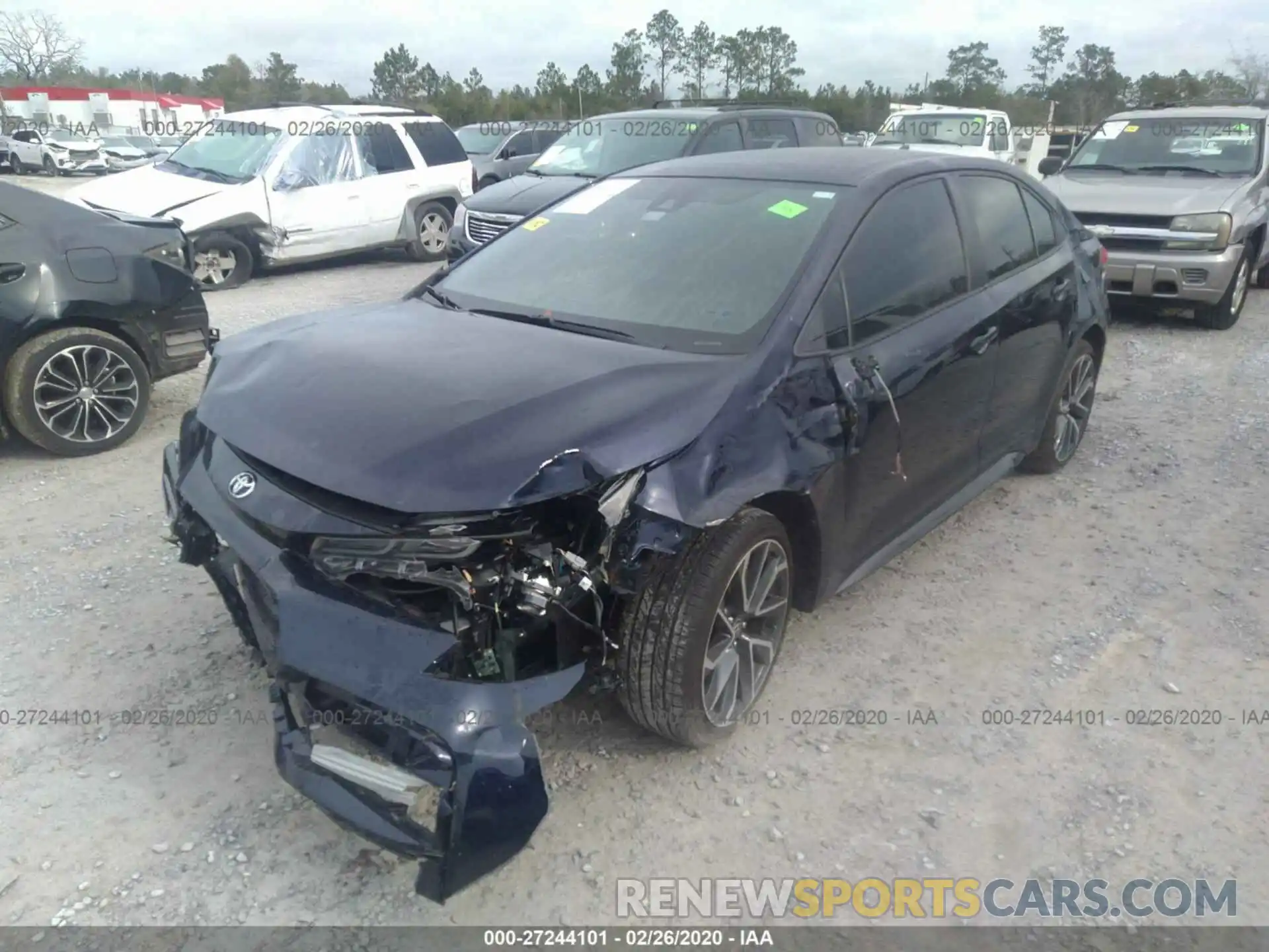 2 Photograph of a damaged car JTDS4RCE2LJ020290 TOYOTA COROLLA 2020