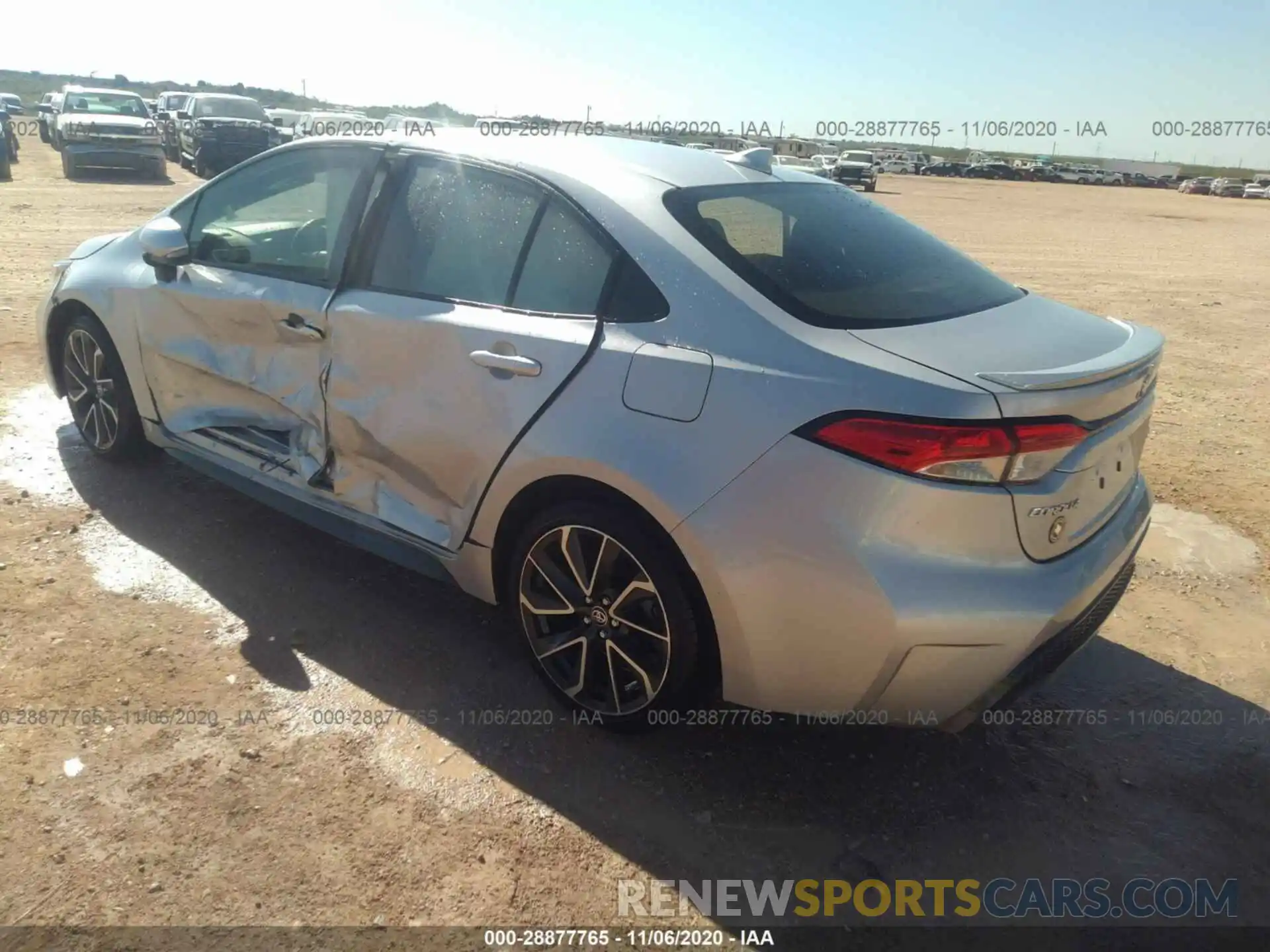 3 Photograph of a damaged car JTDS4RCE2LJ021634 TOYOTA COROLLA 2020