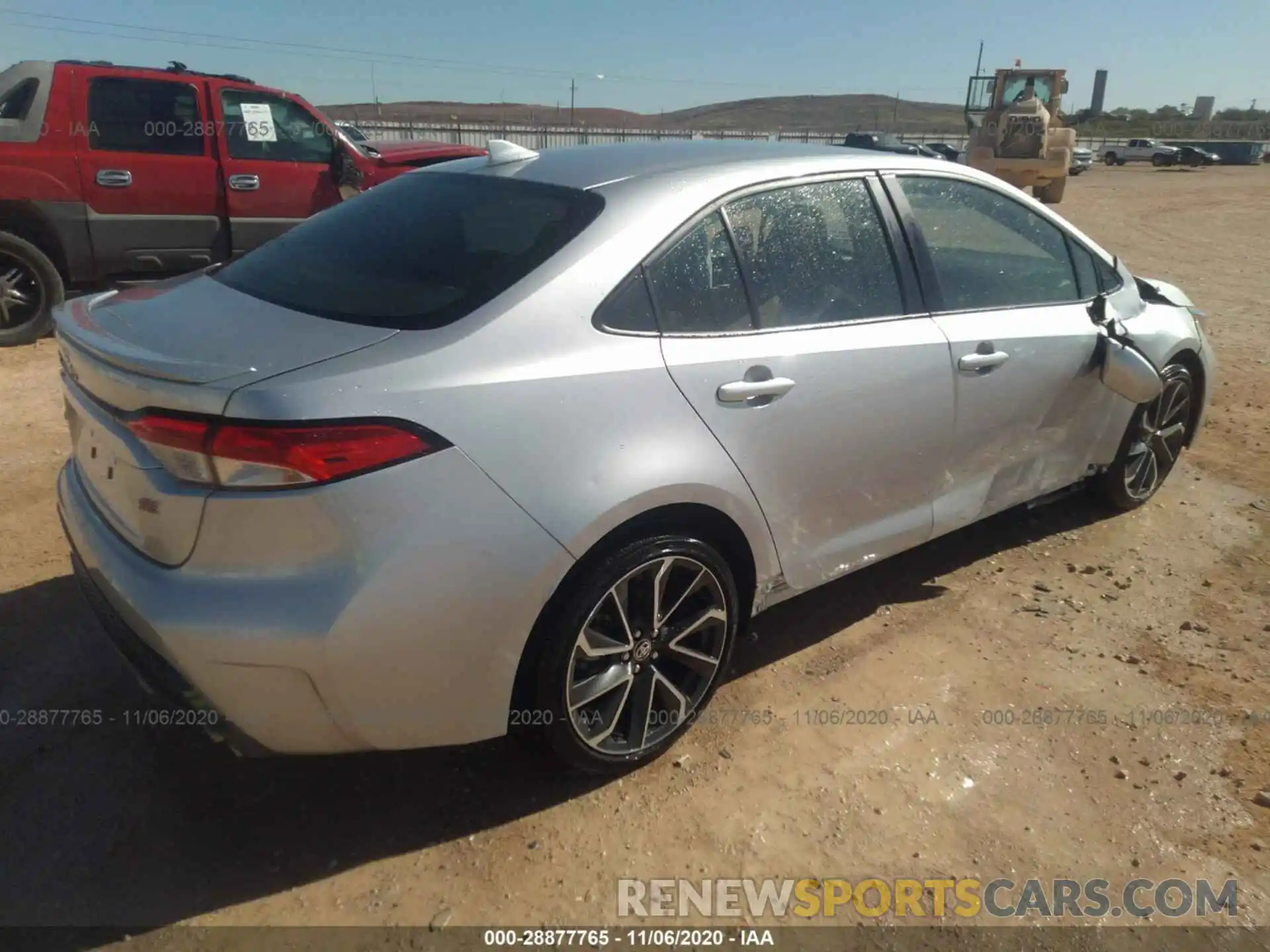 4 Photograph of a damaged car JTDS4RCE2LJ021634 TOYOTA COROLLA 2020