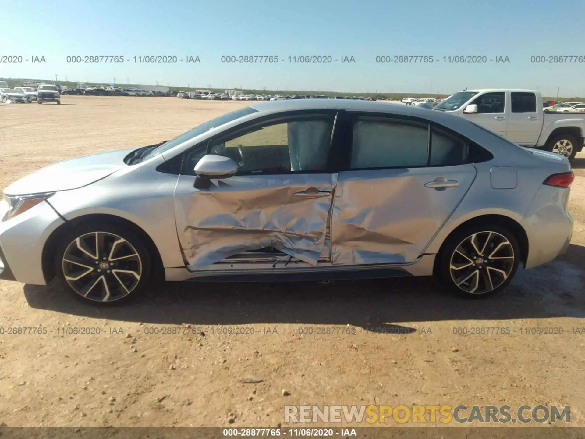 6 Photograph of a damaged car JTDS4RCE2LJ021634 TOYOTA COROLLA 2020