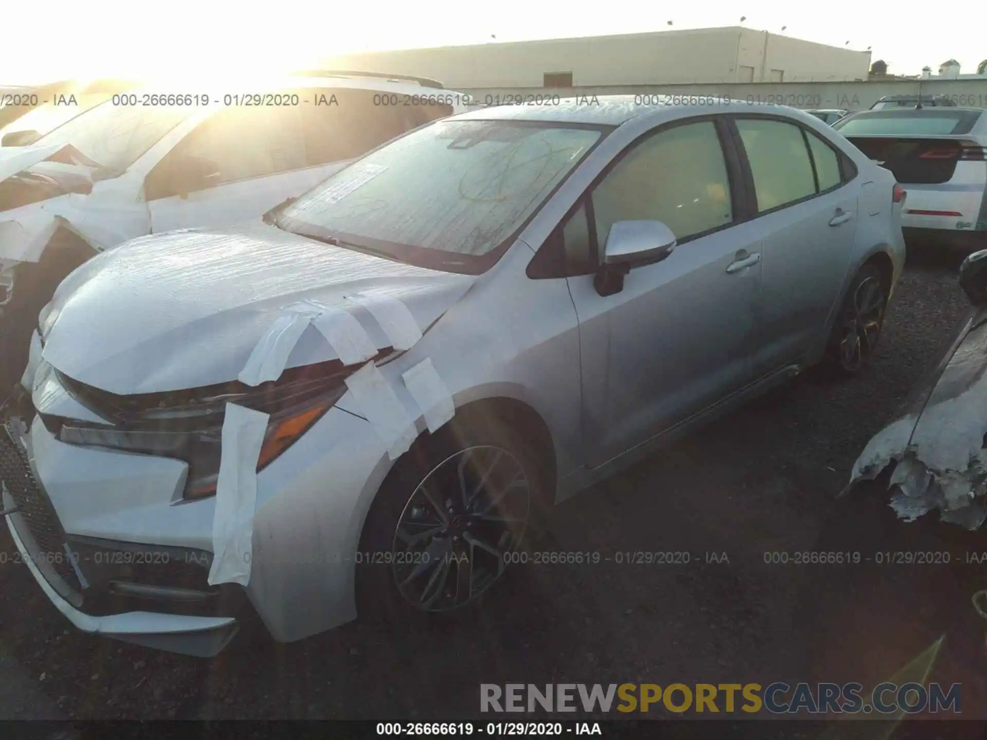 2 Photograph of a damaged car JTDS4RCE2LJ021813 TOYOTA COROLLA 2020