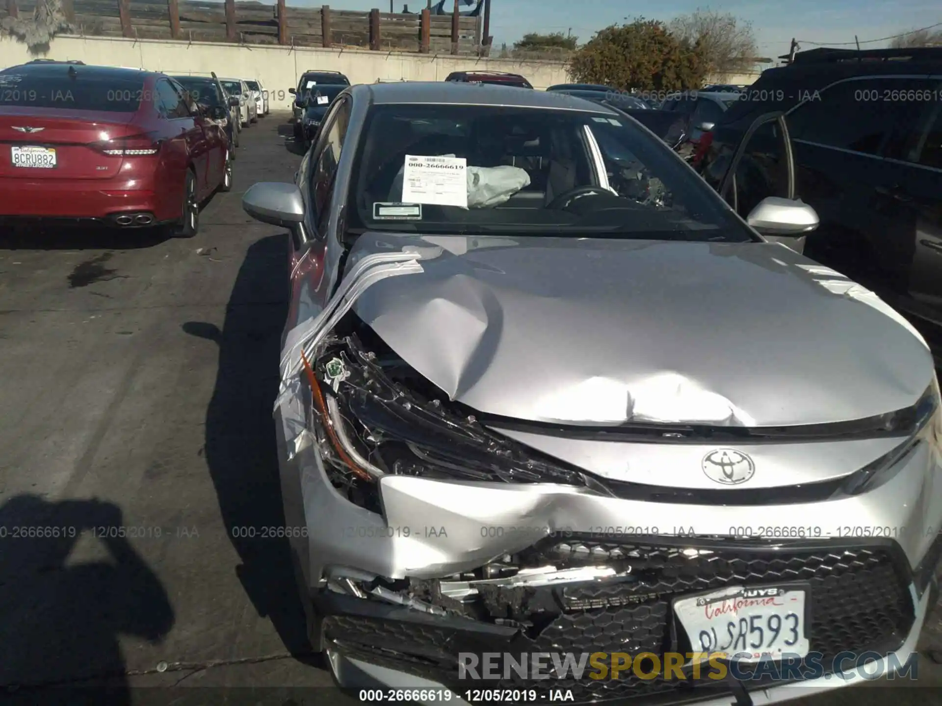 6 Photograph of a damaged car JTDS4RCE2LJ021813 TOYOTA COROLLA 2020