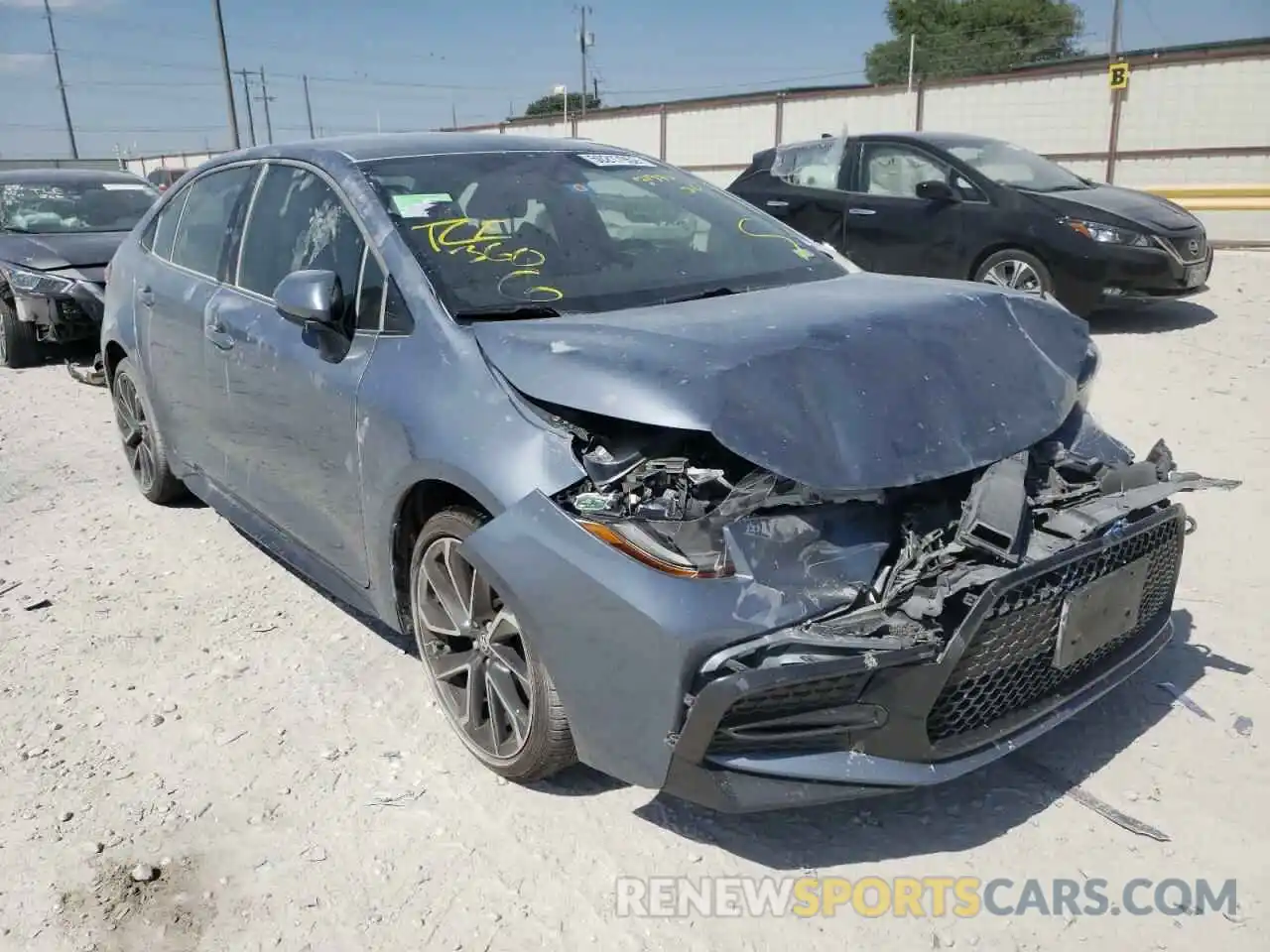 1 Photograph of a damaged car JTDS4RCE2LJ021990 TOYOTA COROLLA 2020