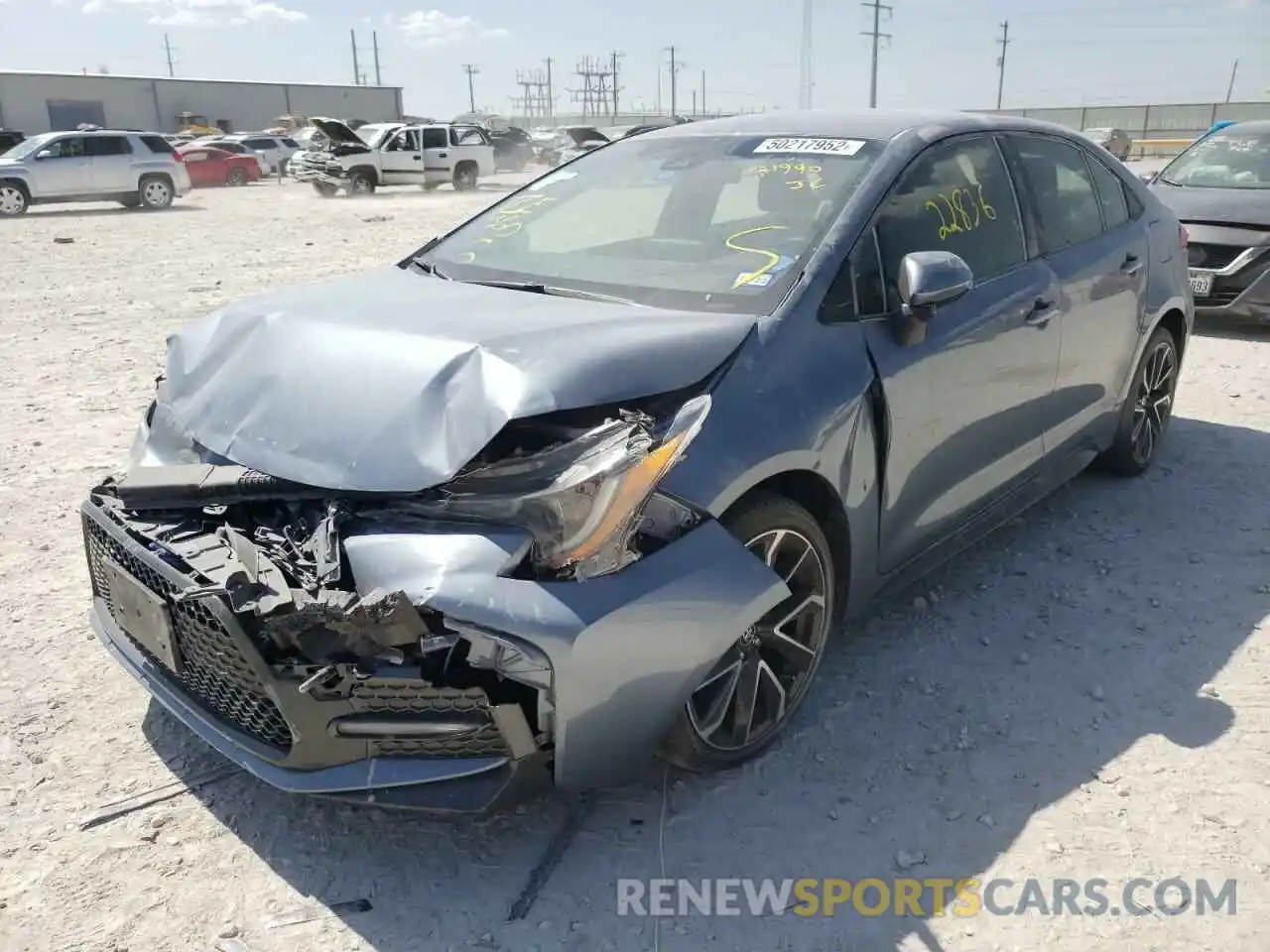 2 Photograph of a damaged car JTDS4RCE2LJ021990 TOYOTA COROLLA 2020