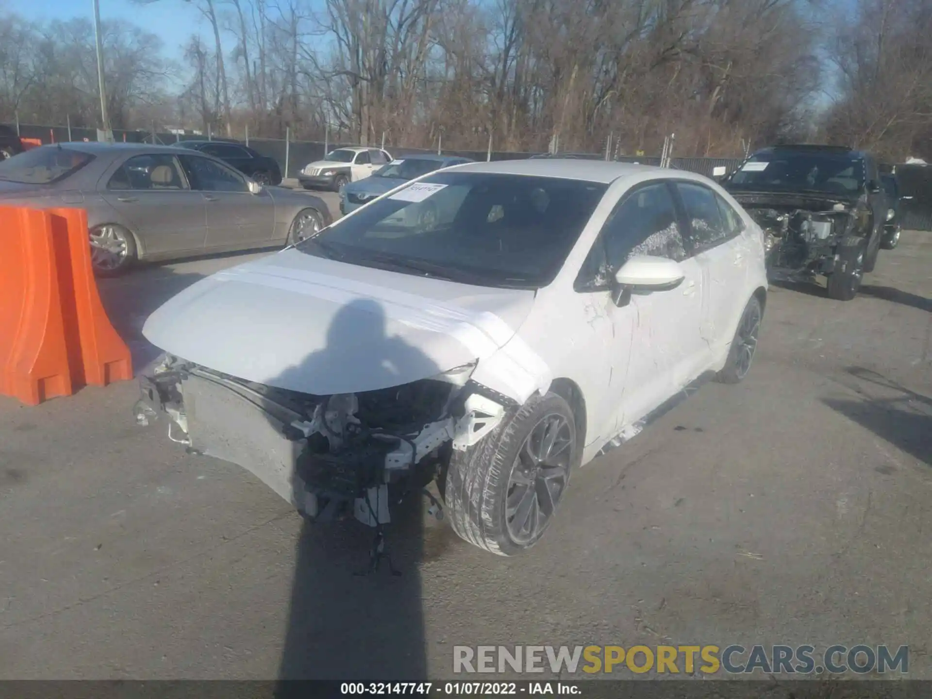 2 Photograph of a damaged car JTDS4RCE2LJ022203 TOYOTA COROLLA 2020