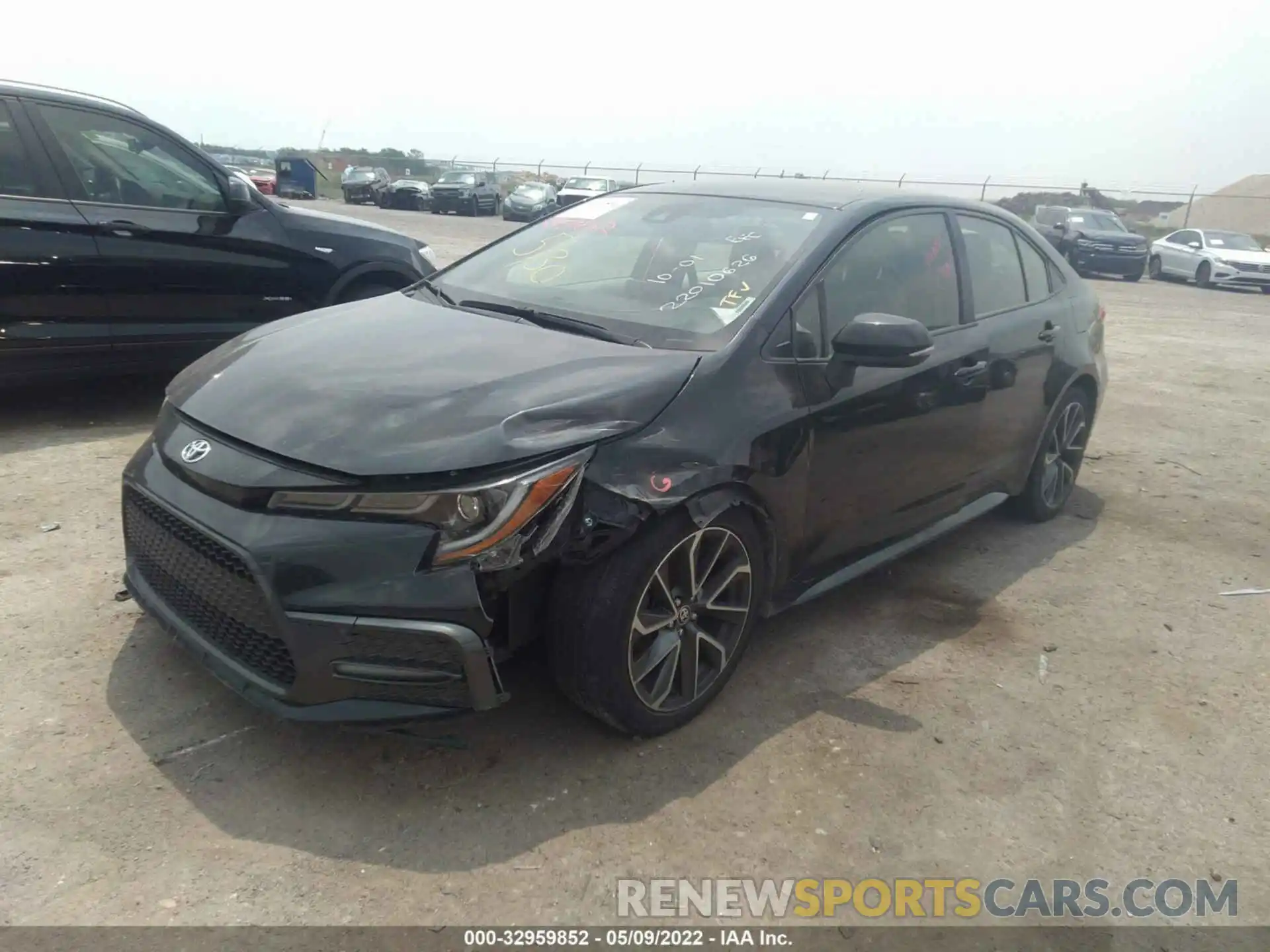 2 Photograph of a damaged car JTDS4RCE2LJ022217 TOYOTA COROLLA 2020