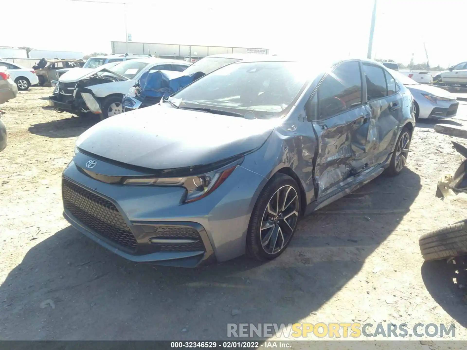 2 Photograph of a damaged car JTDS4RCE2LJ022797 TOYOTA COROLLA 2020