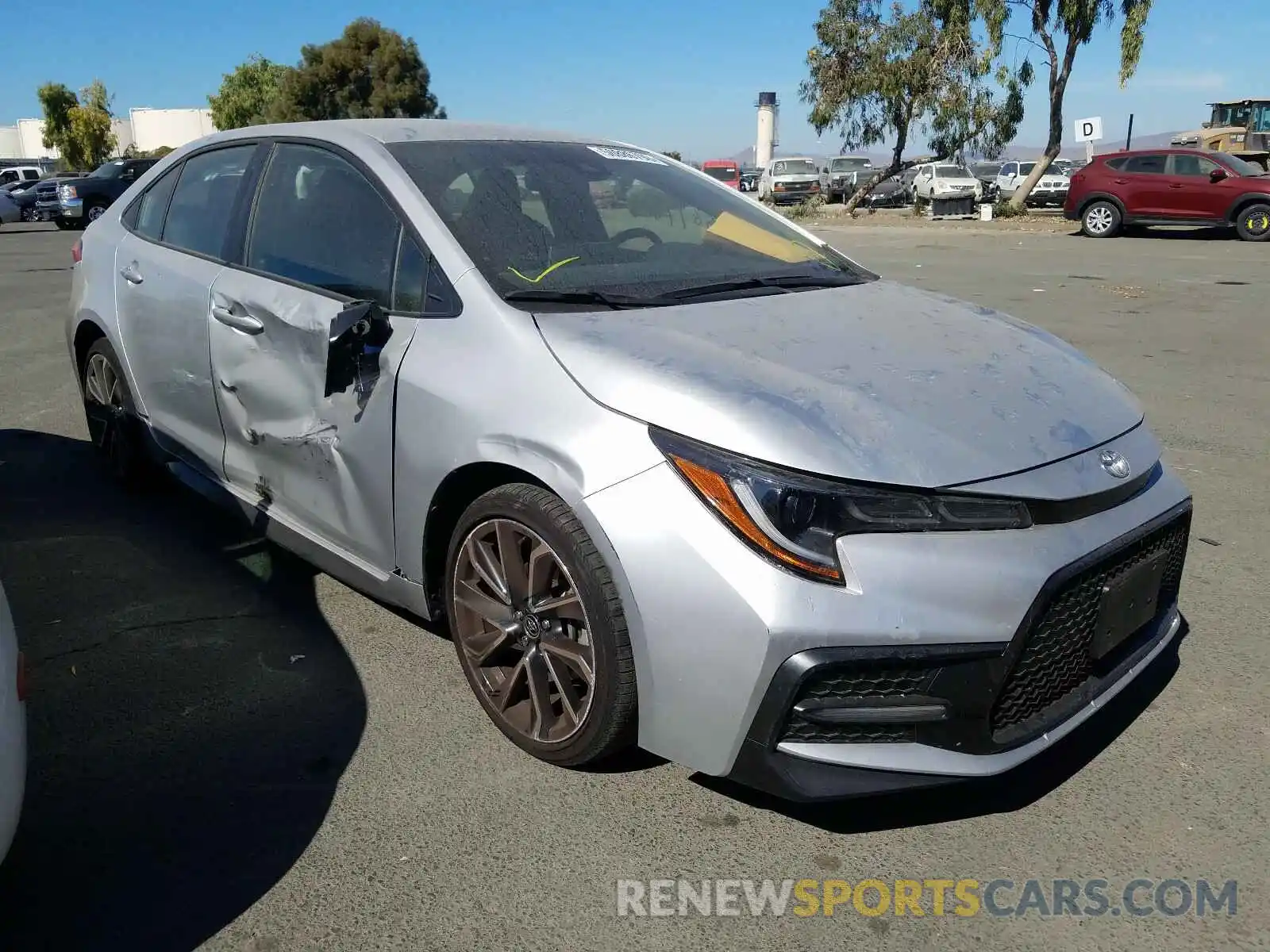 1 Photograph of a damaged car JTDS4RCE2LJ023349 TOYOTA COROLLA 2020