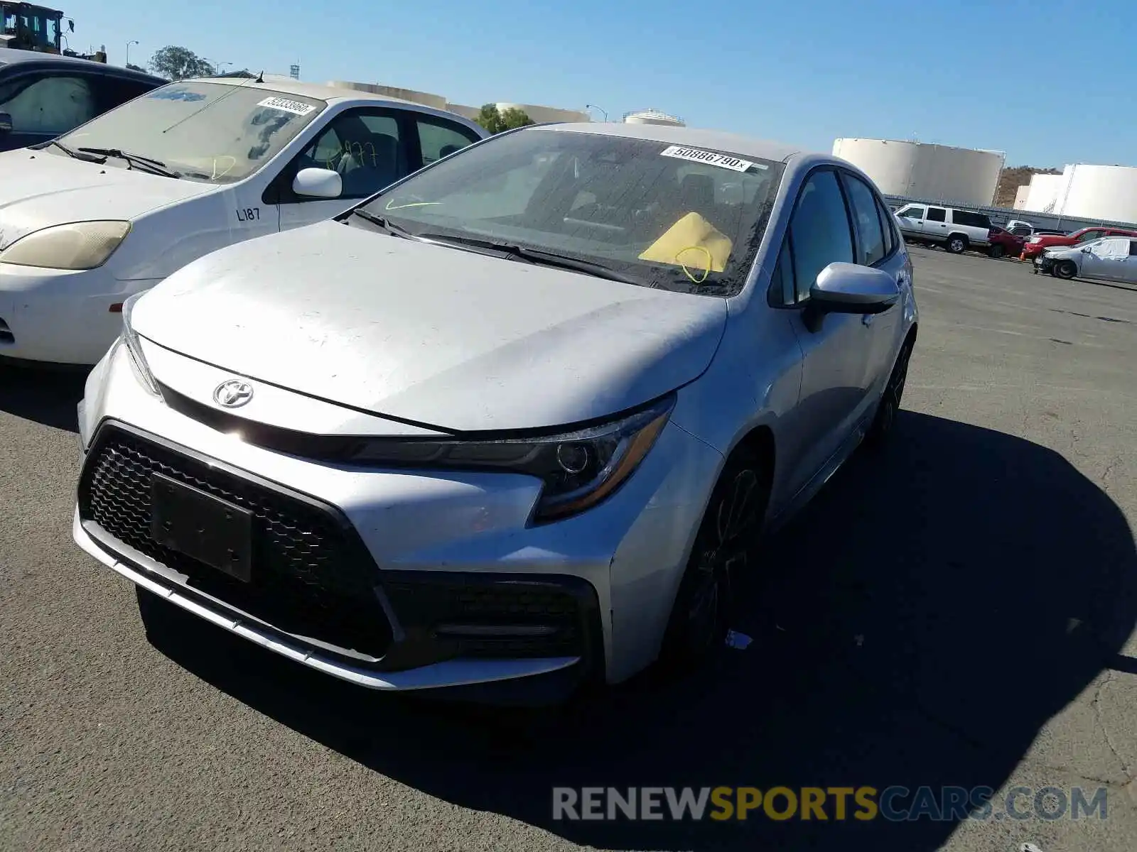 2 Photograph of a damaged car JTDS4RCE2LJ023349 TOYOTA COROLLA 2020