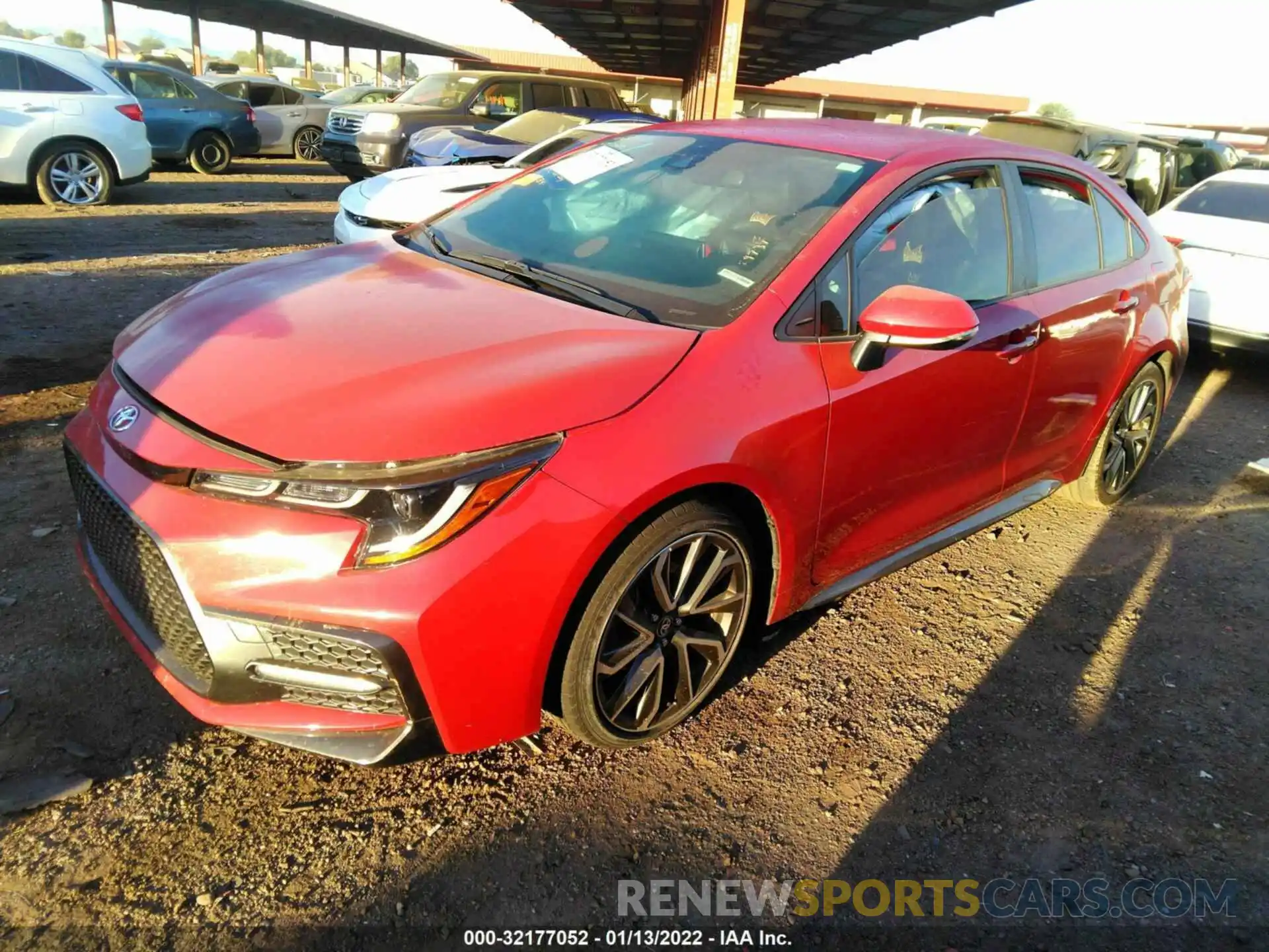 2 Photograph of a damaged car JTDS4RCE2LJ023352 TOYOTA COROLLA 2020