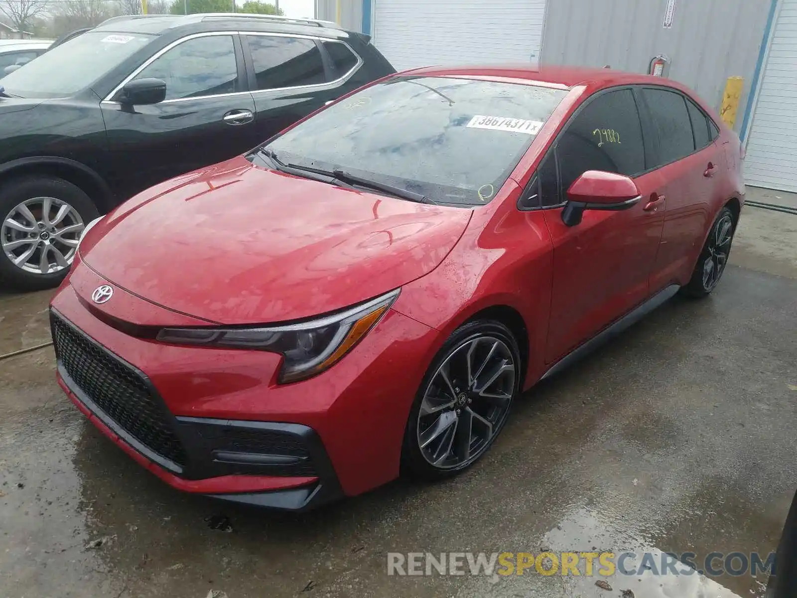 2 Photograph of a damaged car JTDS4RCE2LJ024176 TOYOTA COROLLA 2020