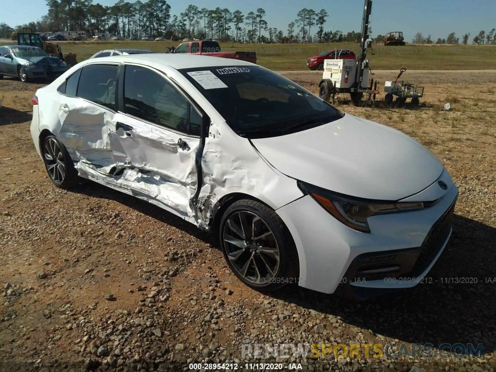 1 Photograph of a damaged car JTDS4RCE2LJ024520 TOYOTA COROLLA 2020