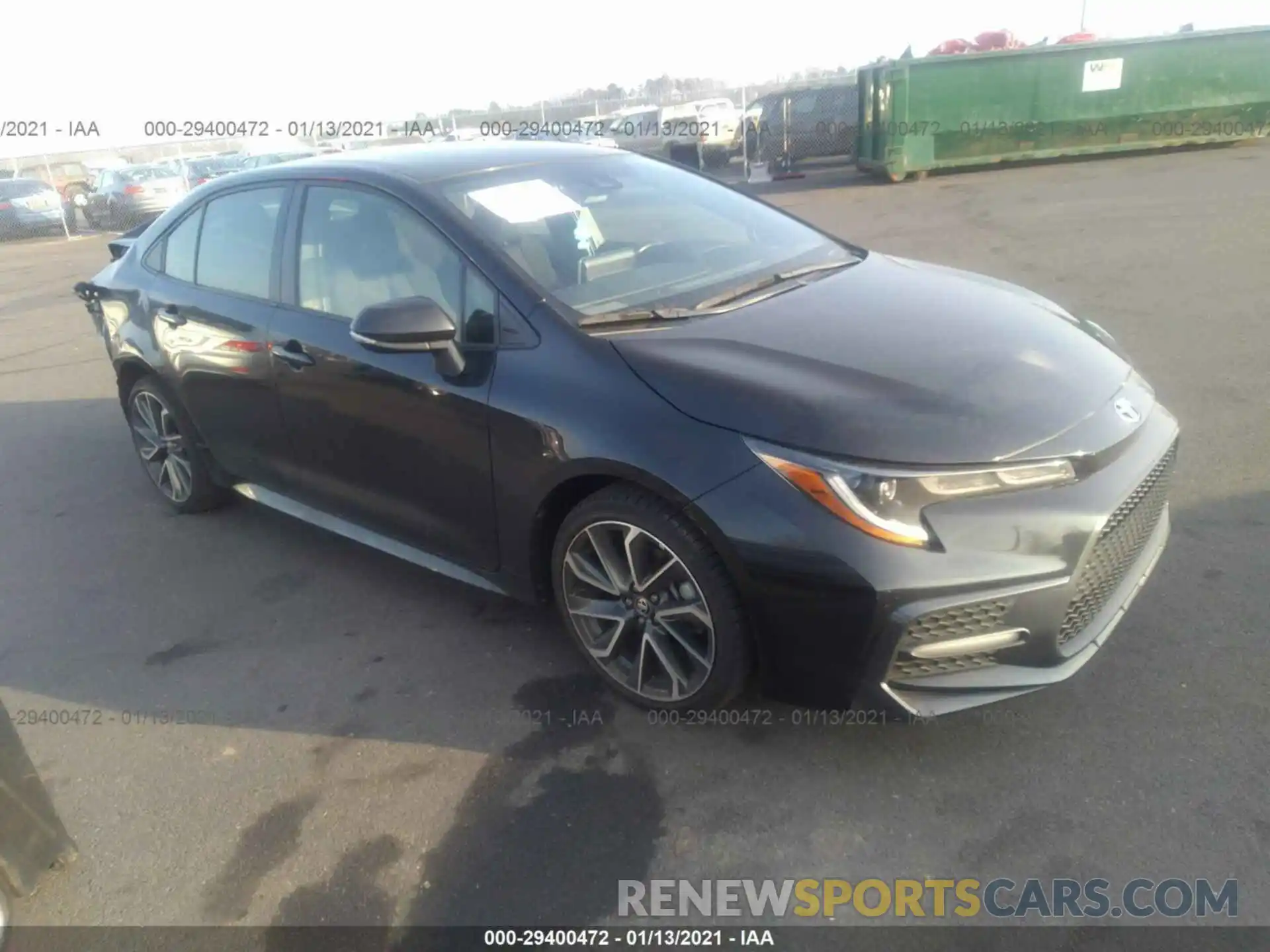 1 Photograph of a damaged car JTDS4RCE2LJ024582 TOYOTA COROLLA 2020