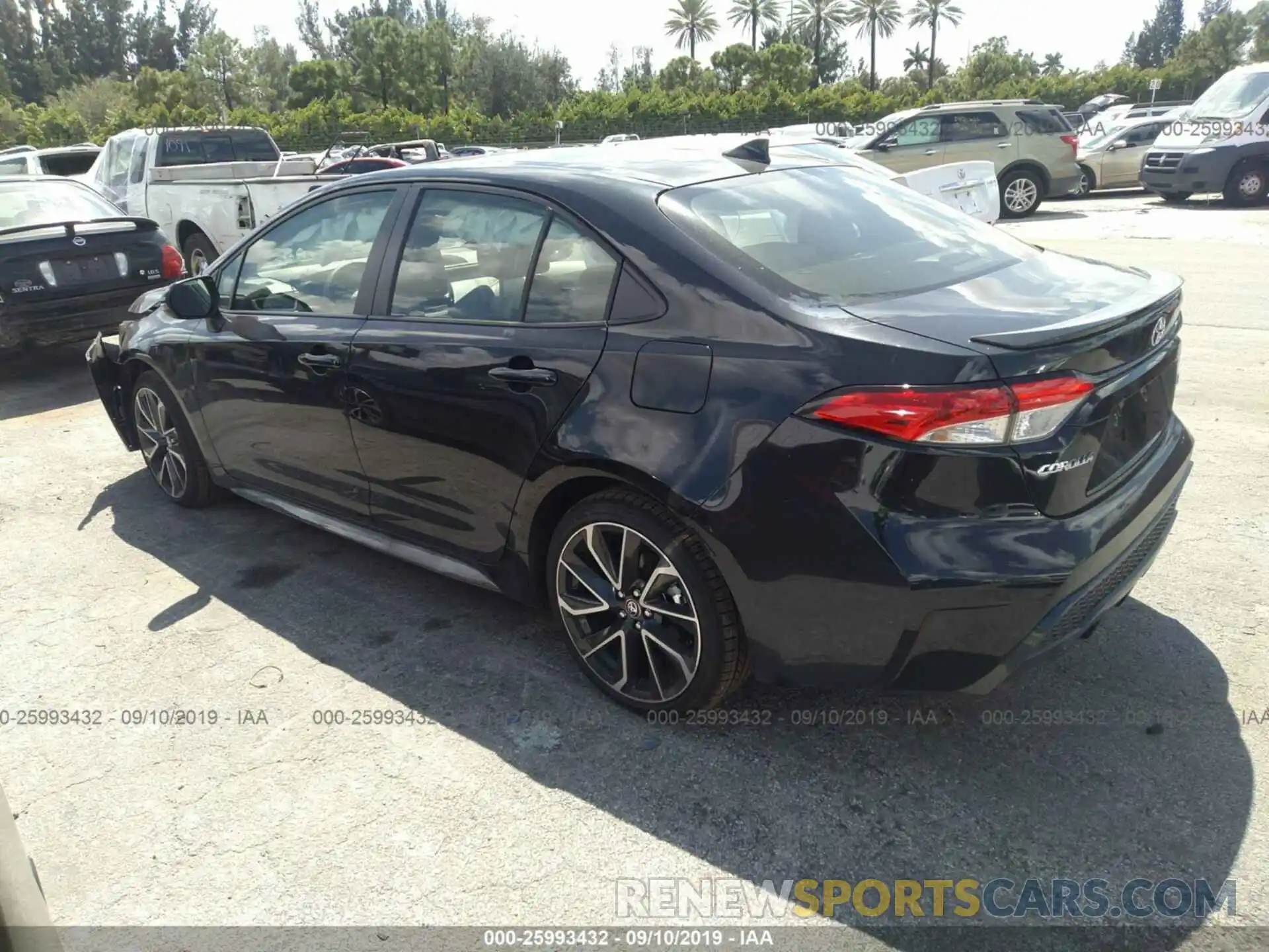 3 Photograph of a damaged car JTDS4RCE2LJ025232 TOYOTA COROLLA 2020