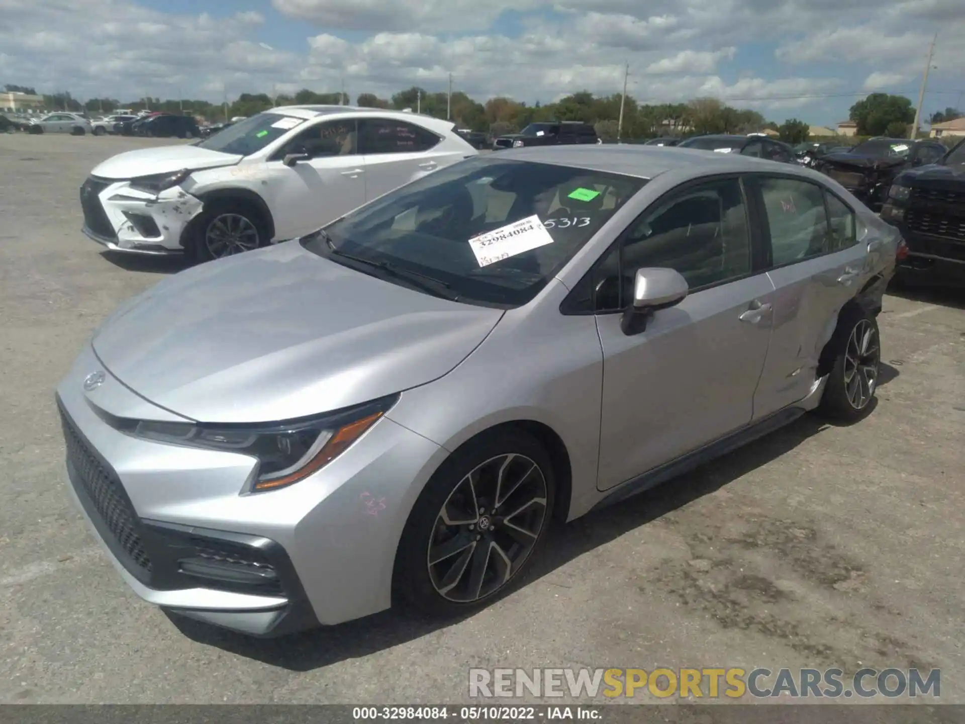 2 Photograph of a damaged car JTDS4RCE2LJ025313 TOYOTA COROLLA 2020