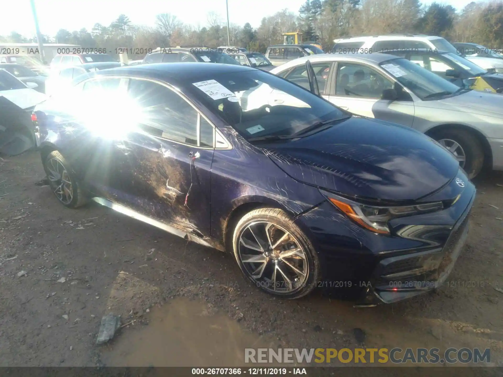 1 Photograph of a damaged car JTDS4RCE2LJ025652 TOYOTA COROLLA 2020