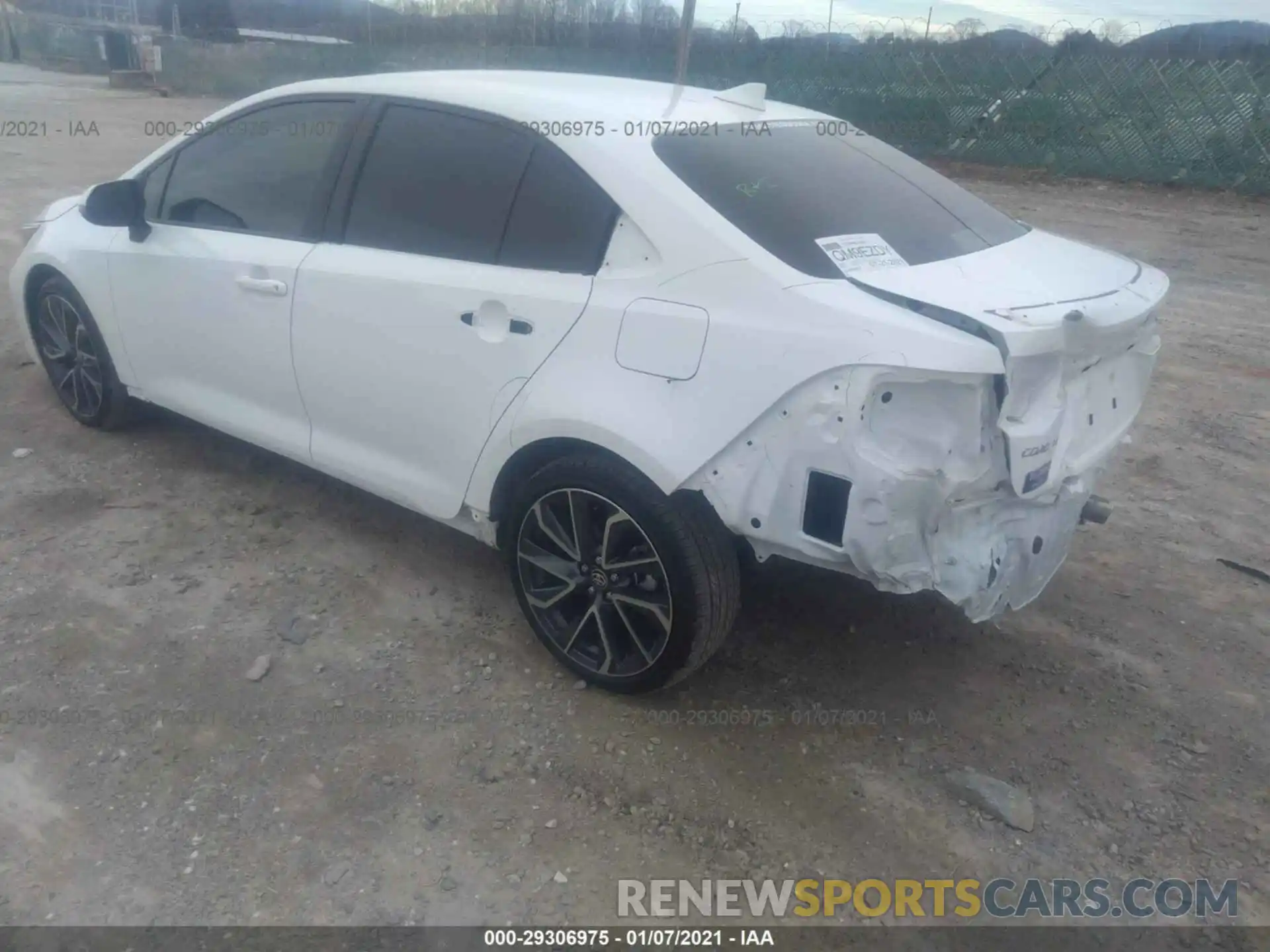 3 Photograph of a damaged car JTDS4RCE2LJ025828 TOYOTA COROLLA 2020