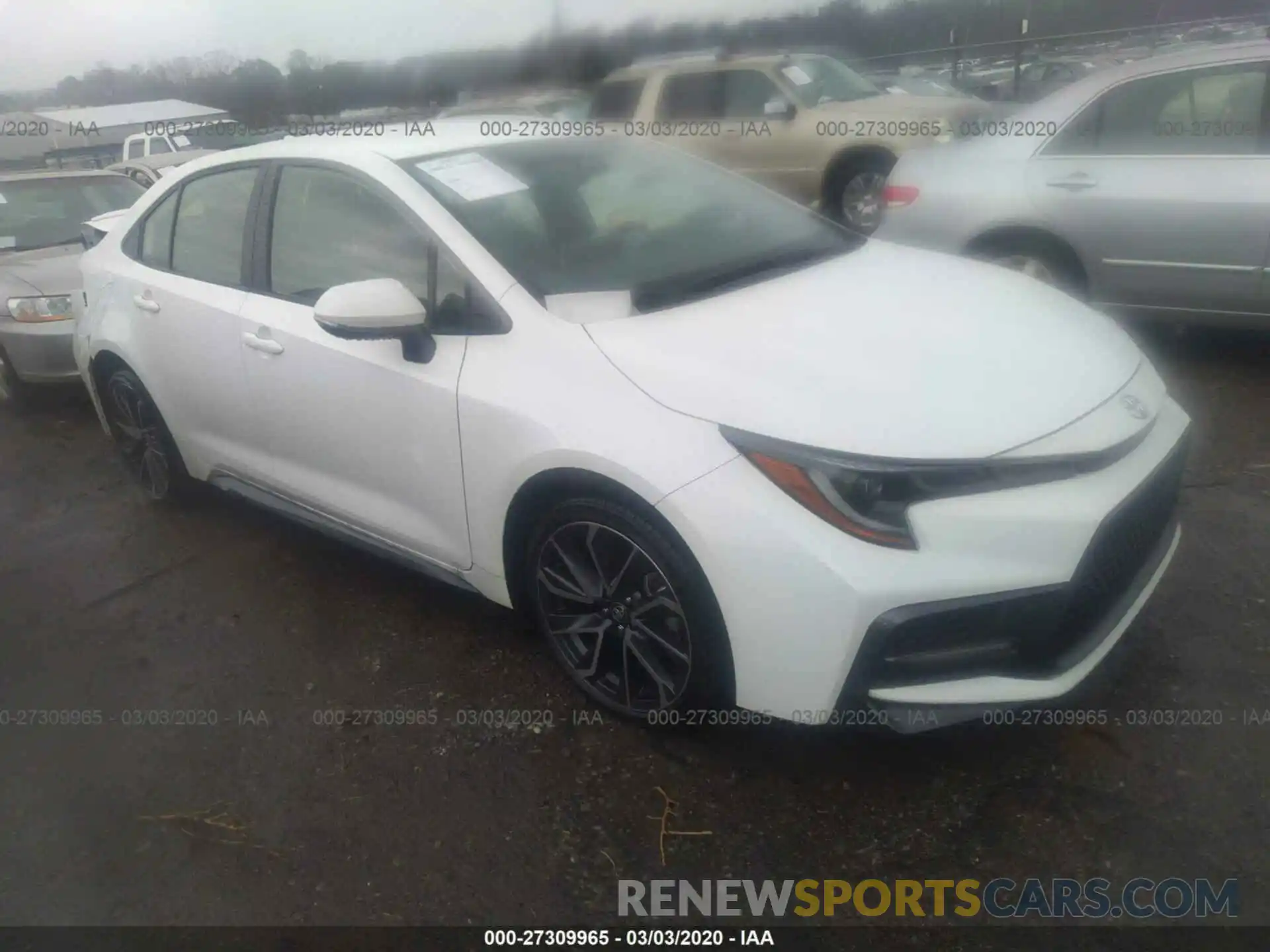 1 Photograph of a damaged car JTDS4RCE2LJ025893 TOYOTA COROLLA 2020