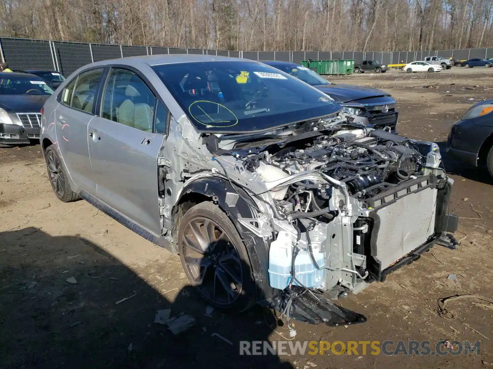 1 Photograph of a damaged car JTDS4RCE2LJ026011 TOYOTA COROLLA 2020