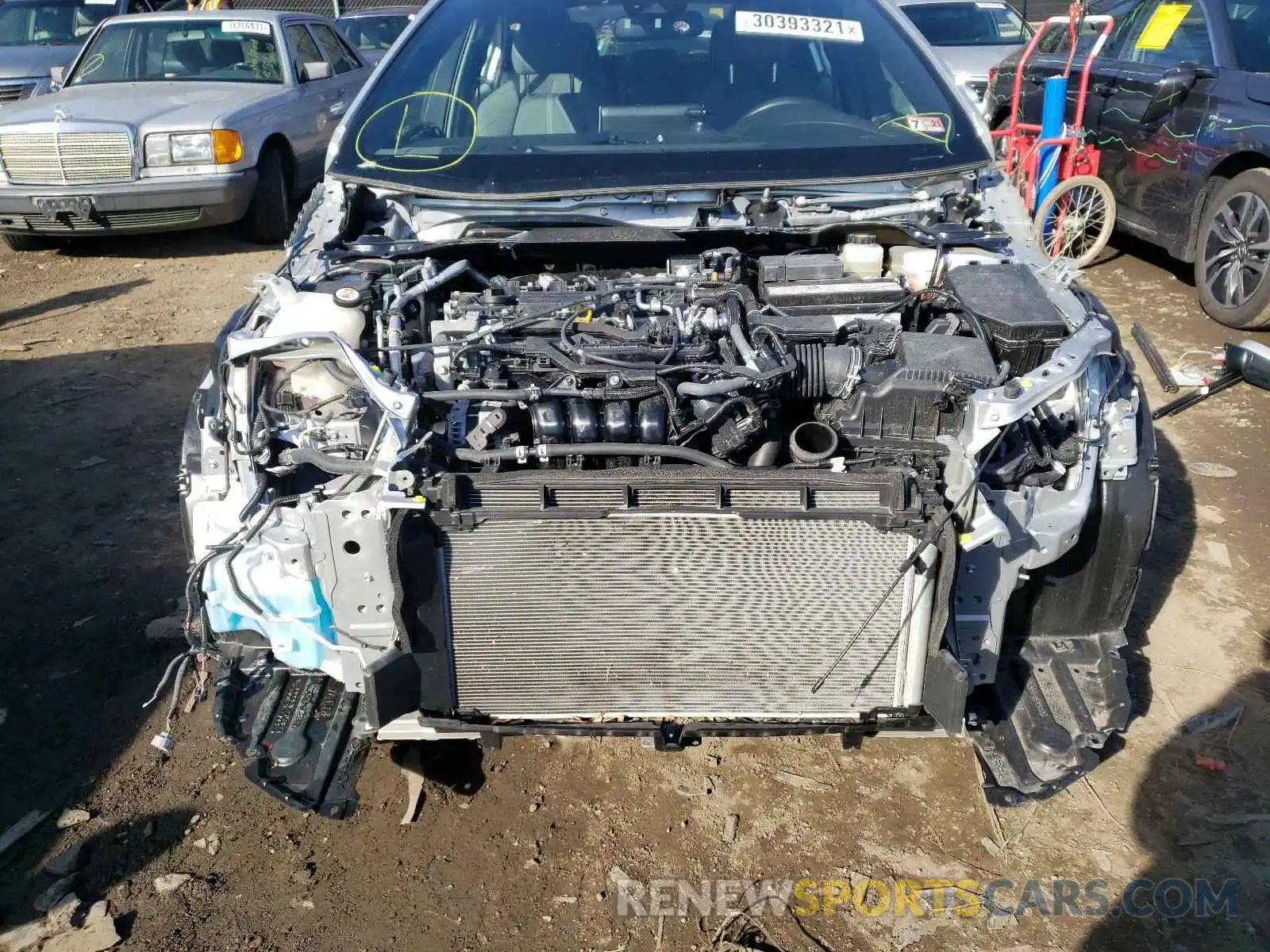 9 Photograph of a damaged car JTDS4RCE2LJ026011 TOYOTA COROLLA 2020
