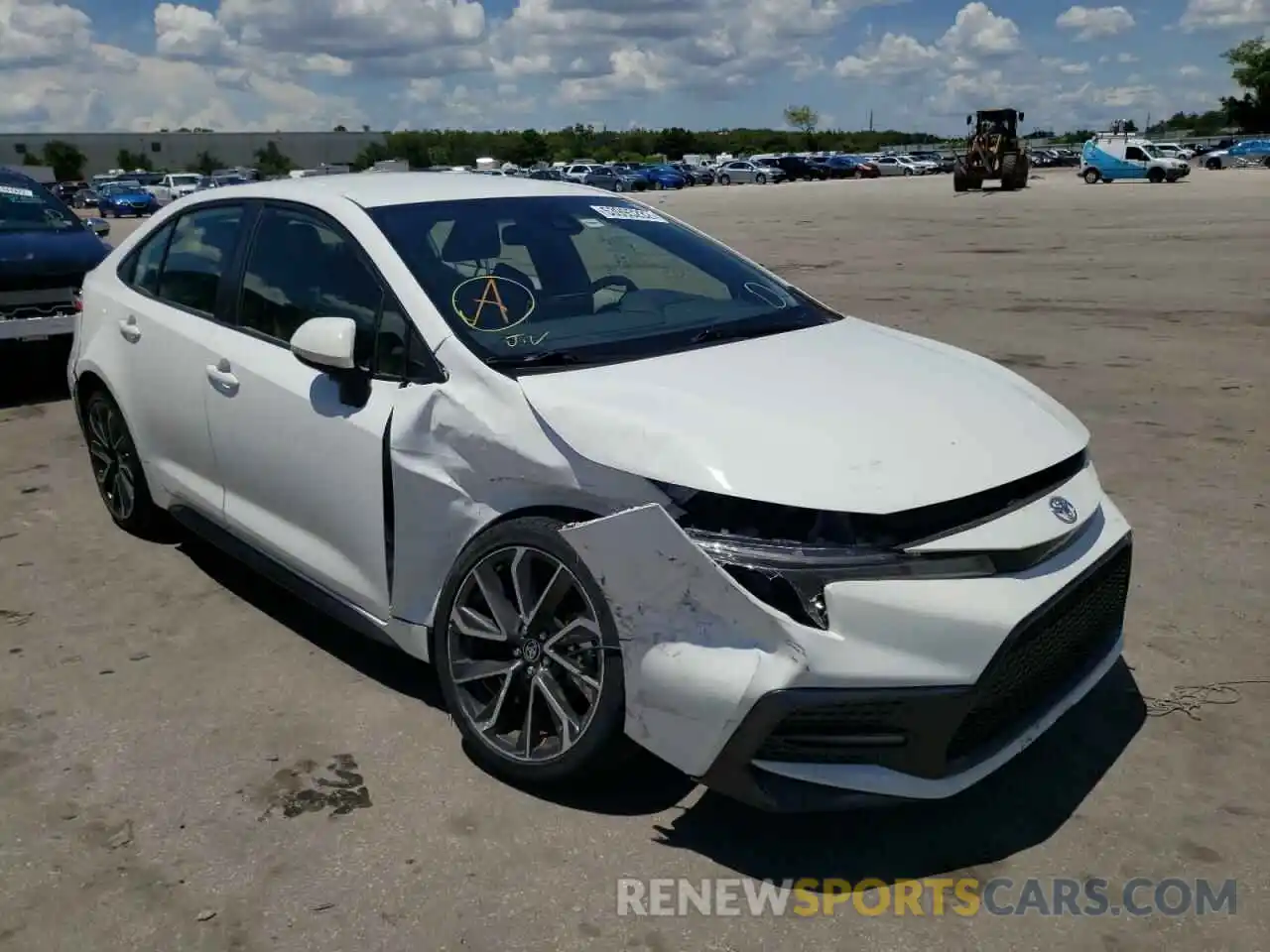 1 Photograph of a damaged car JTDS4RCE2LJ026350 TOYOTA COROLLA 2020