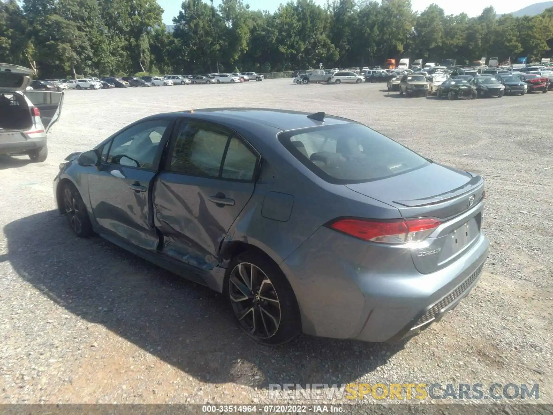 3 Photograph of a damaged car JTDS4RCE2LJ026641 TOYOTA COROLLA 2020