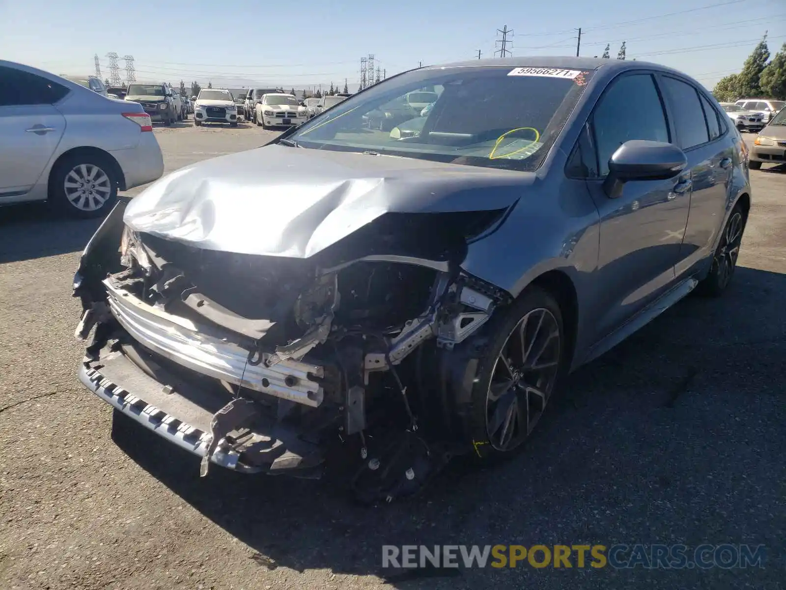 2 Photograph of a damaged car JTDS4RCE2LJ027076 TOYOTA COROLLA 2020