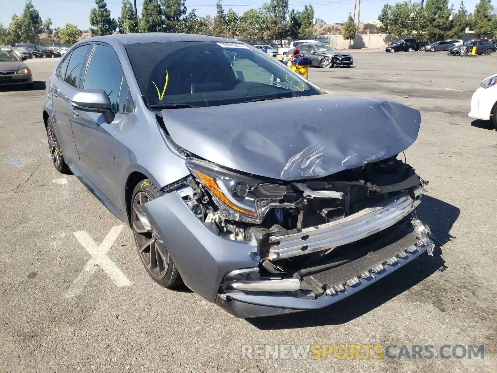 9 Photograph of a damaged car JTDS4RCE2LJ027076 TOYOTA COROLLA 2020