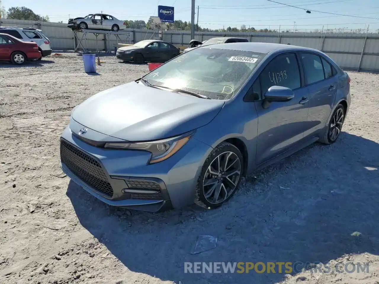 2 Photograph of a damaged car JTDS4RCE2LJ027353 TOYOTA COROLLA 2020