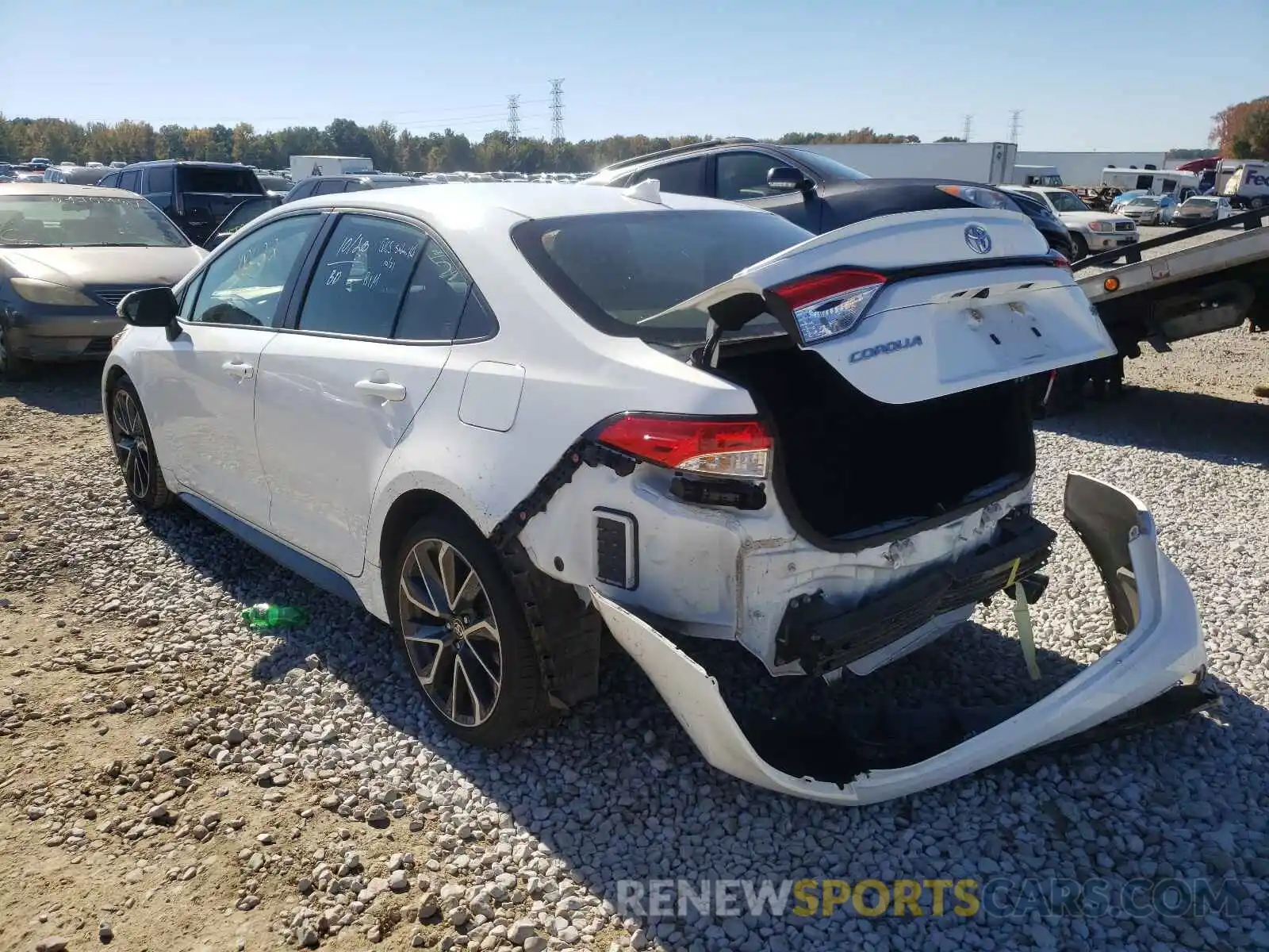 3 Photograph of a damaged car JTDS4RCE2LJ027479 TOYOTA COROLLA 2020