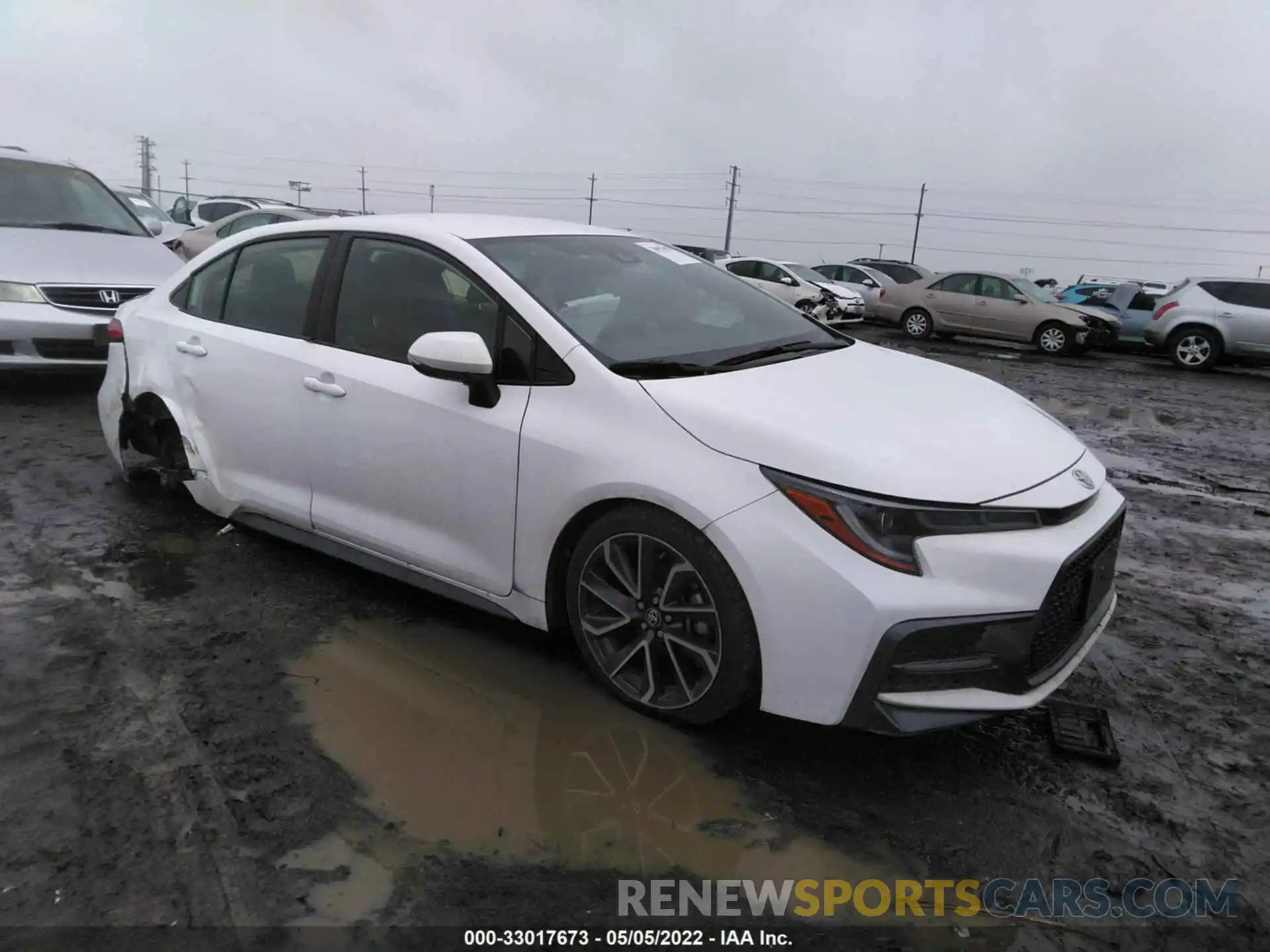 1 Photograph of a damaged car JTDS4RCE2LJ027577 TOYOTA COROLLA 2020