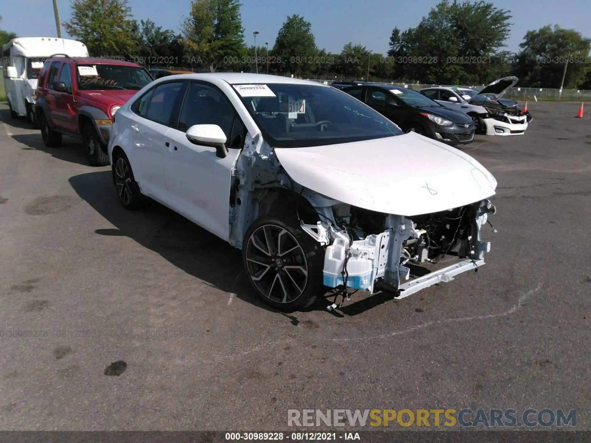 1 Photograph of a damaged car JTDS4RCE2LJ027823 TOYOTA COROLLA 2020