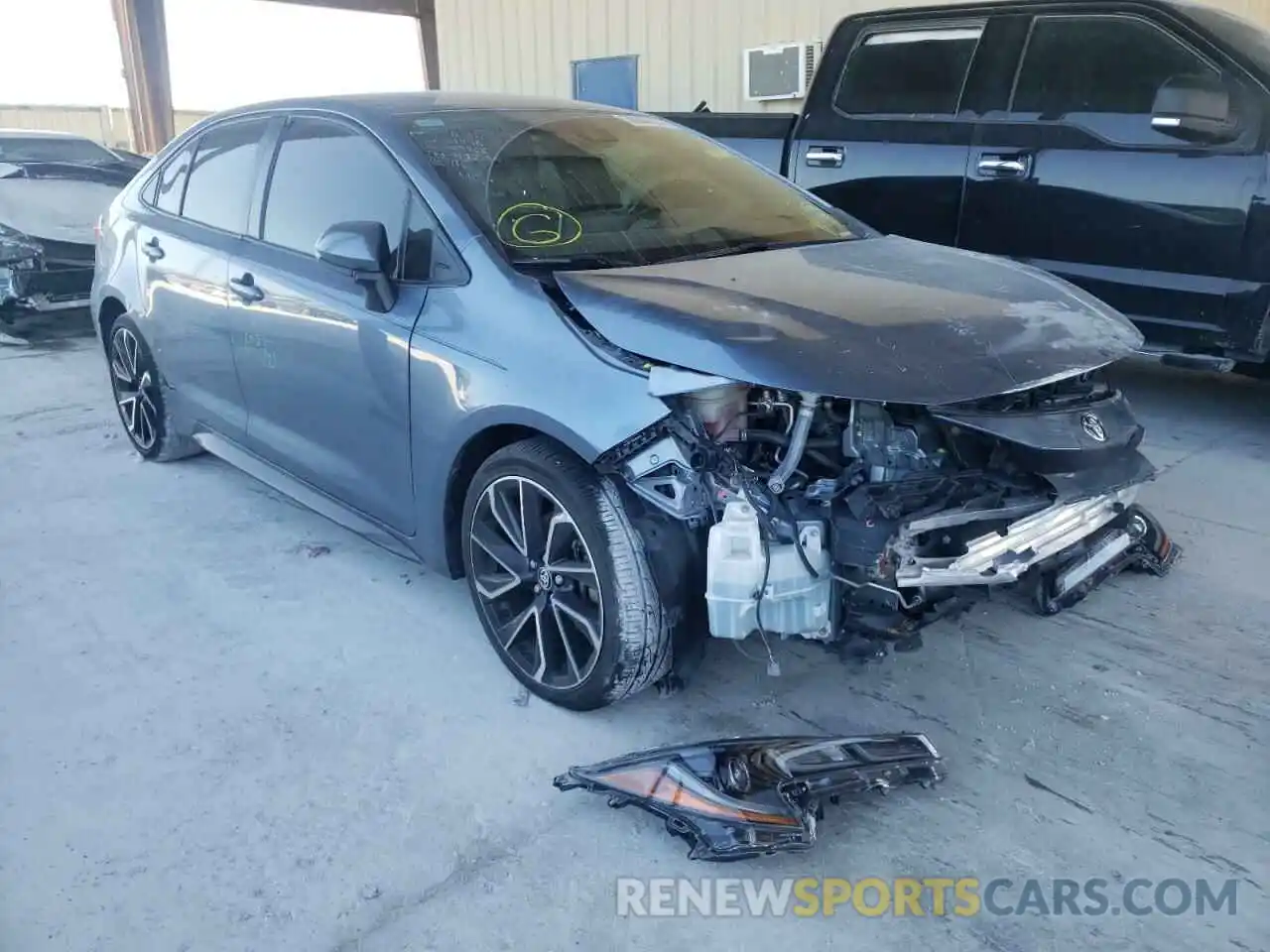 1 Photograph of a damaged car JTDS4RCE2LJ027966 TOYOTA COROLLA 2020