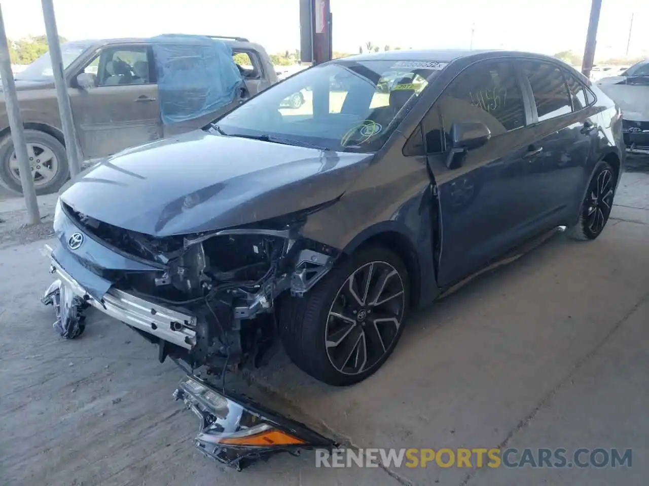 2 Photograph of a damaged car JTDS4RCE2LJ027966 TOYOTA COROLLA 2020