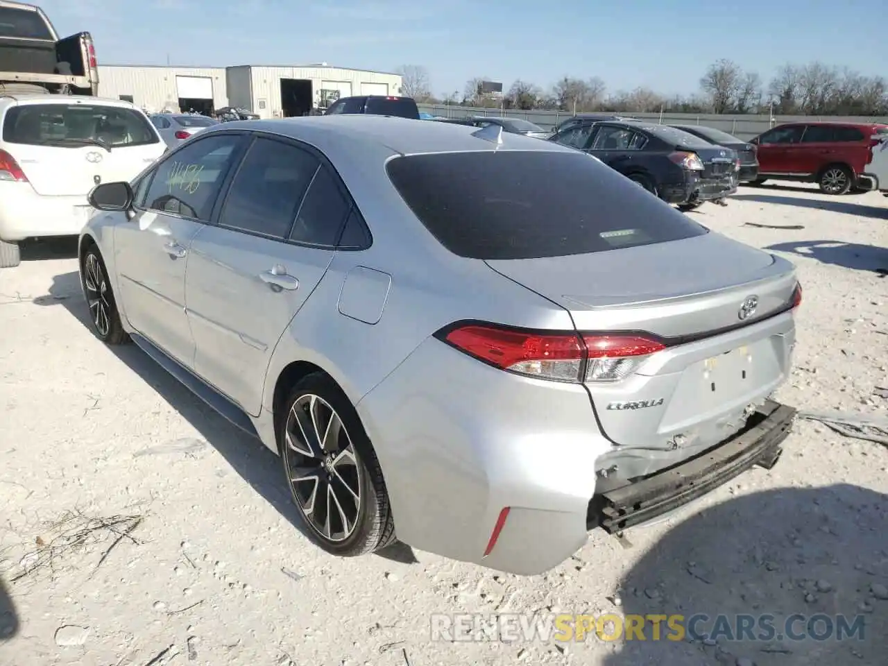 3 Photograph of a damaged car JTDS4RCE2LJ028048 TOYOTA COROLLA 2020