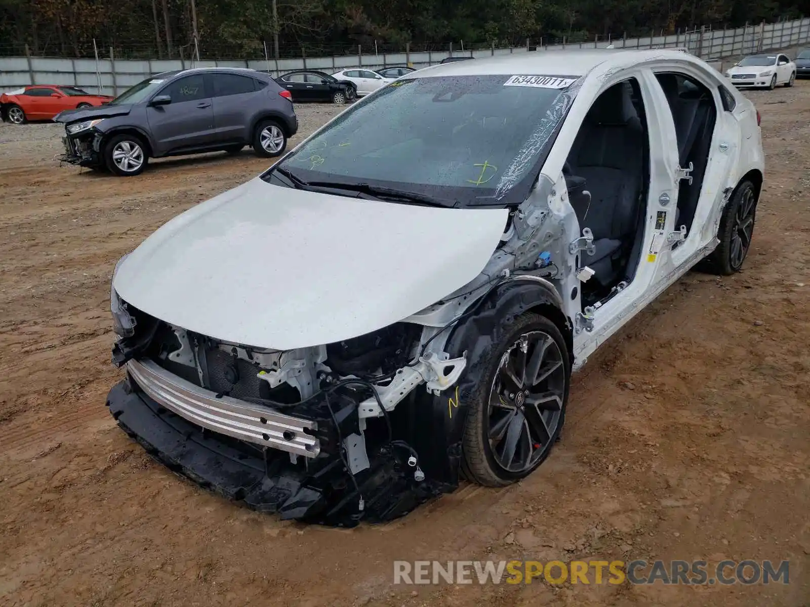 2 Photograph of a damaged car JTDS4RCE2LJ028860 TOYOTA COROLLA 2020