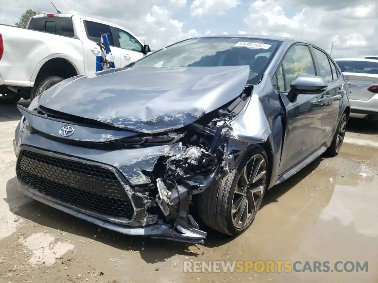 2 Photograph of a damaged car JTDS4RCE2LJ029345 TOYOTA COROLLA 2020